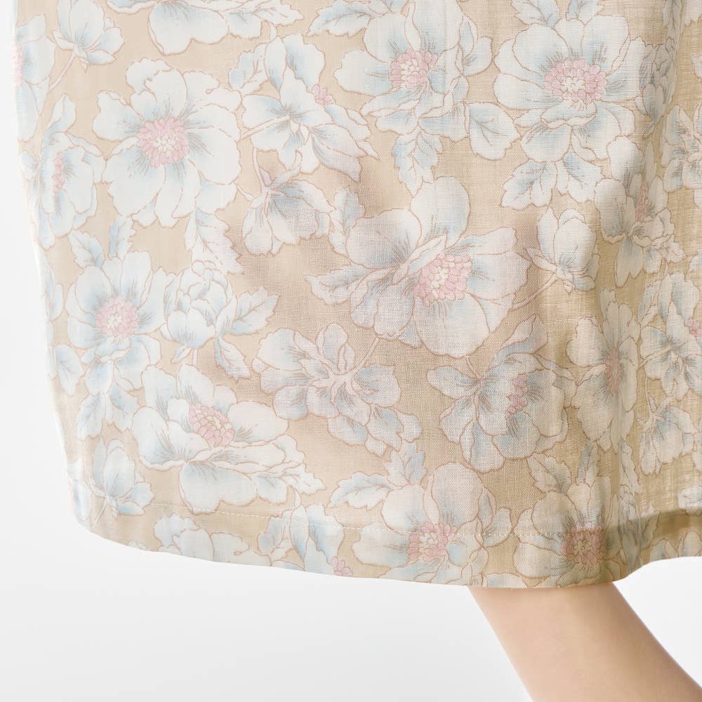 【京都捺染】綿100% ダブルガーゼ 長袖長パンツ パジャマ【送料無料】 TP2236 E3