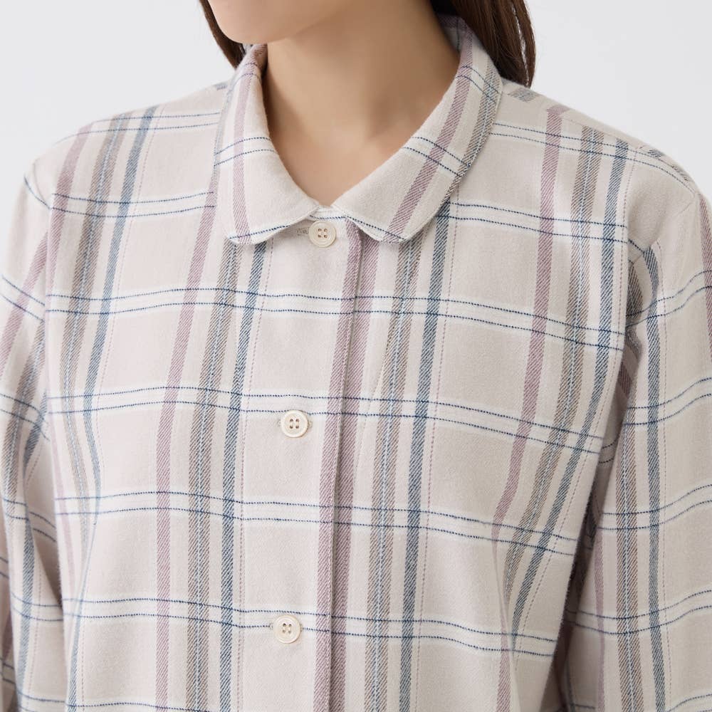 脇縫い目無し パジャマ ネル起毛 長袖長パンツ【送料無料】 TP4084 E2