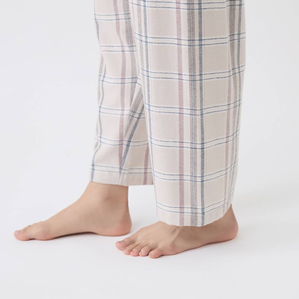 脇縫い目無し パジャマ ネル起毛 長袖長パンツ【送料無料】 TP4084 E4