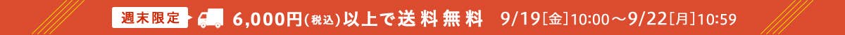 6,000円以上(税込)で送料無料