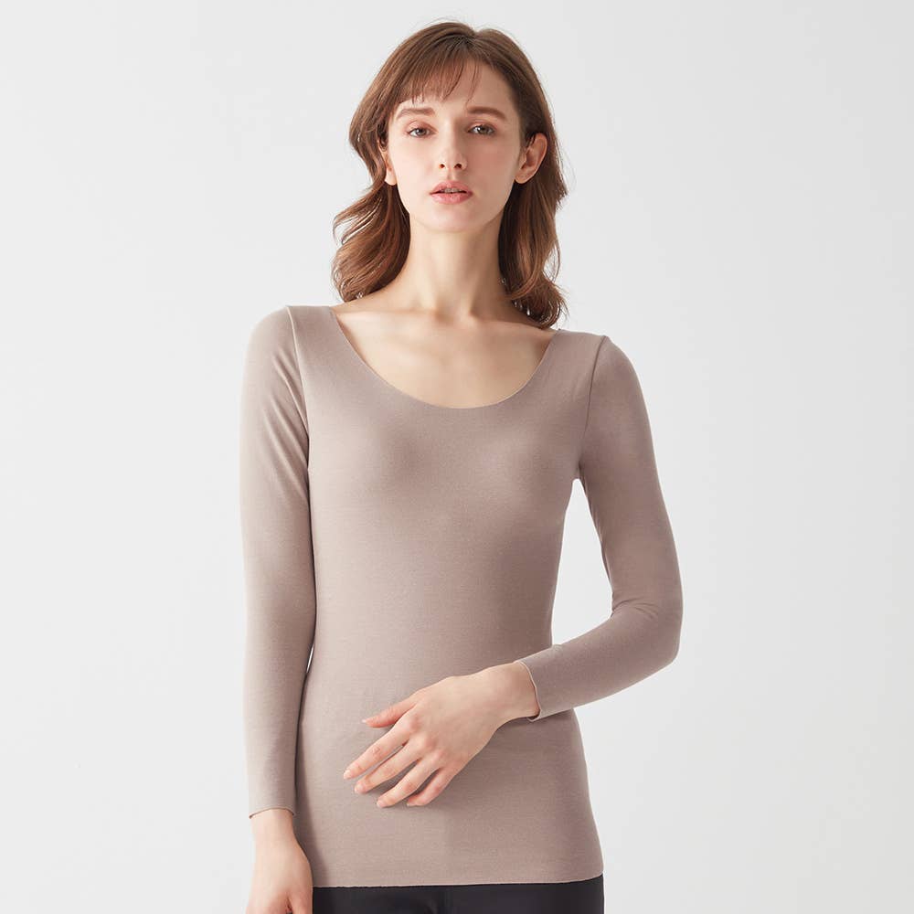 【Fitte Warm】8分袖ブラトップ