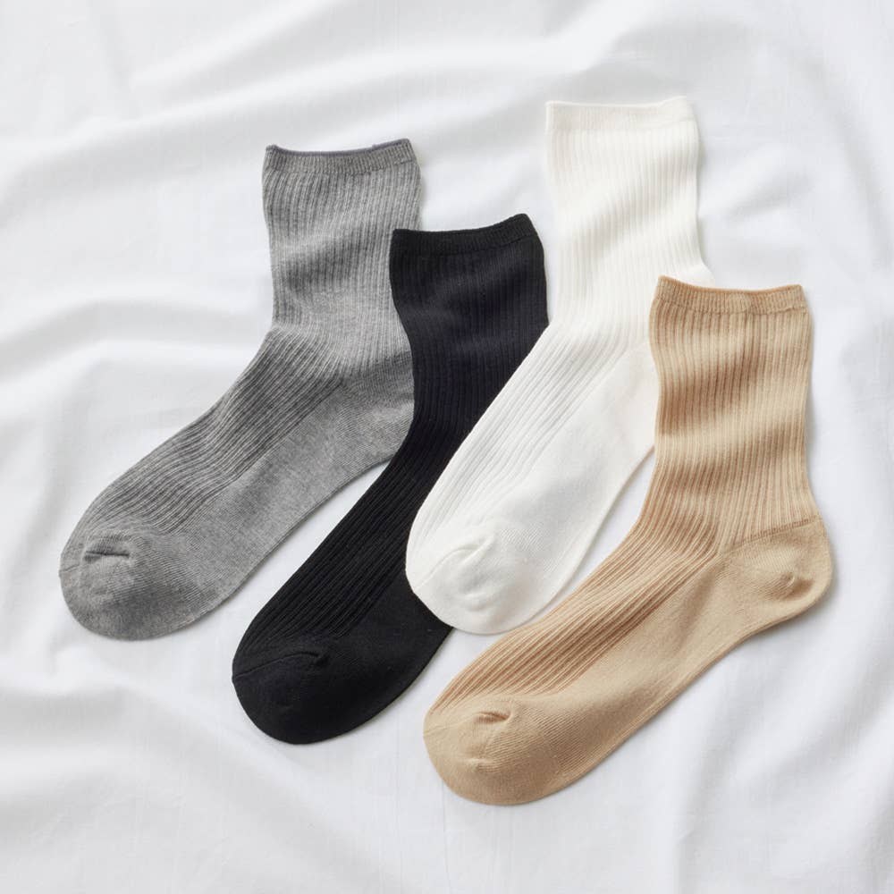 【綿100%】リブソックス