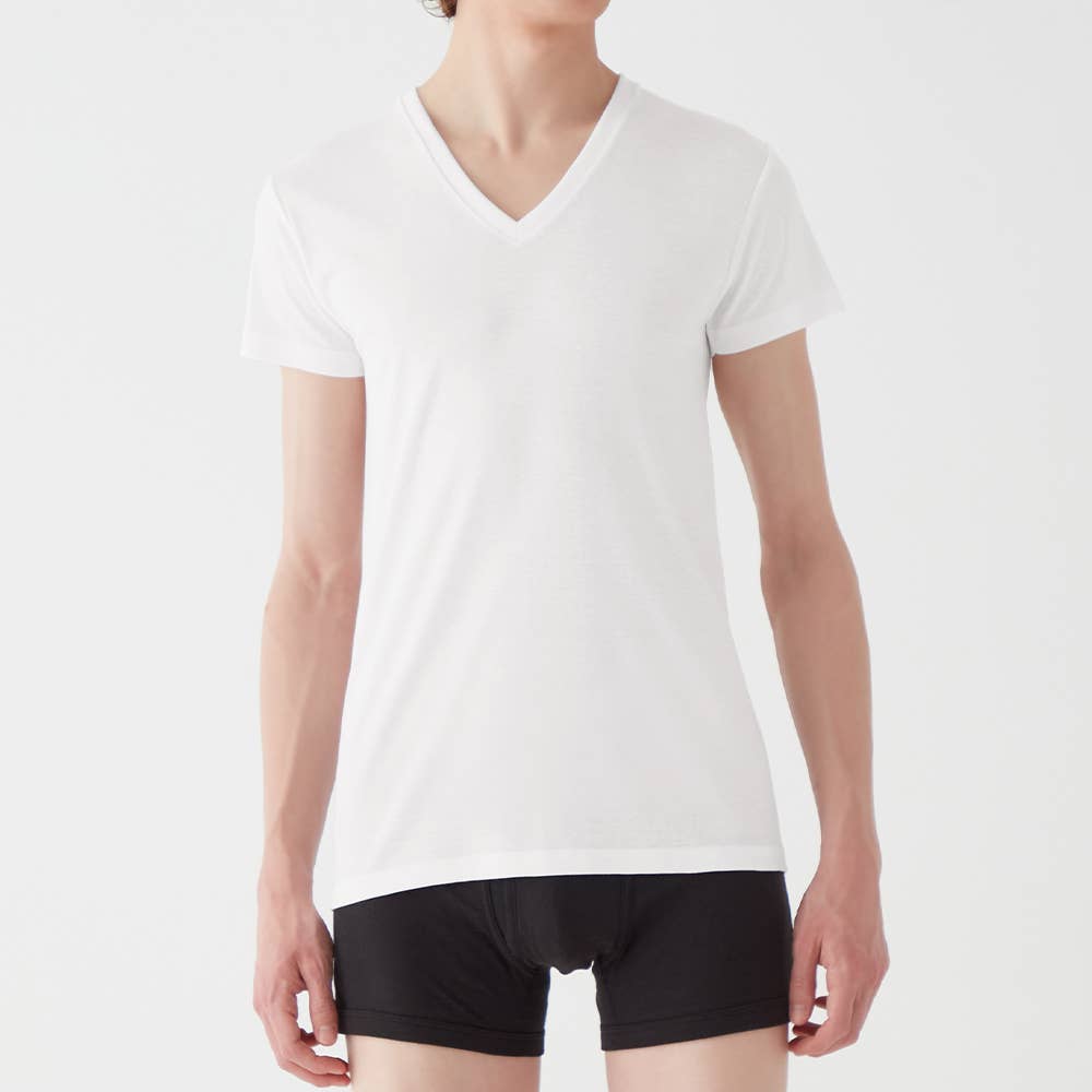 【綿100%】VネックTシャツ