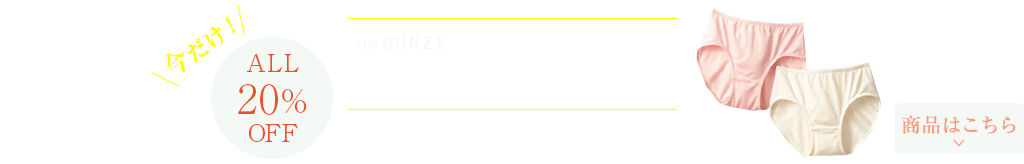 THEGUNZEシルク100%インナーお試しキャンペーン
