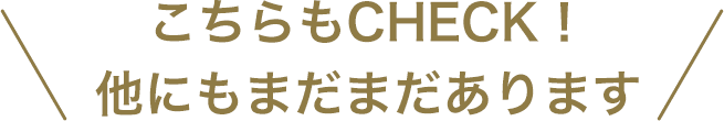 こちらもCHECK！他にもまだまだあります