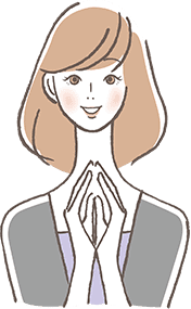 喜ぶ女性イメージ