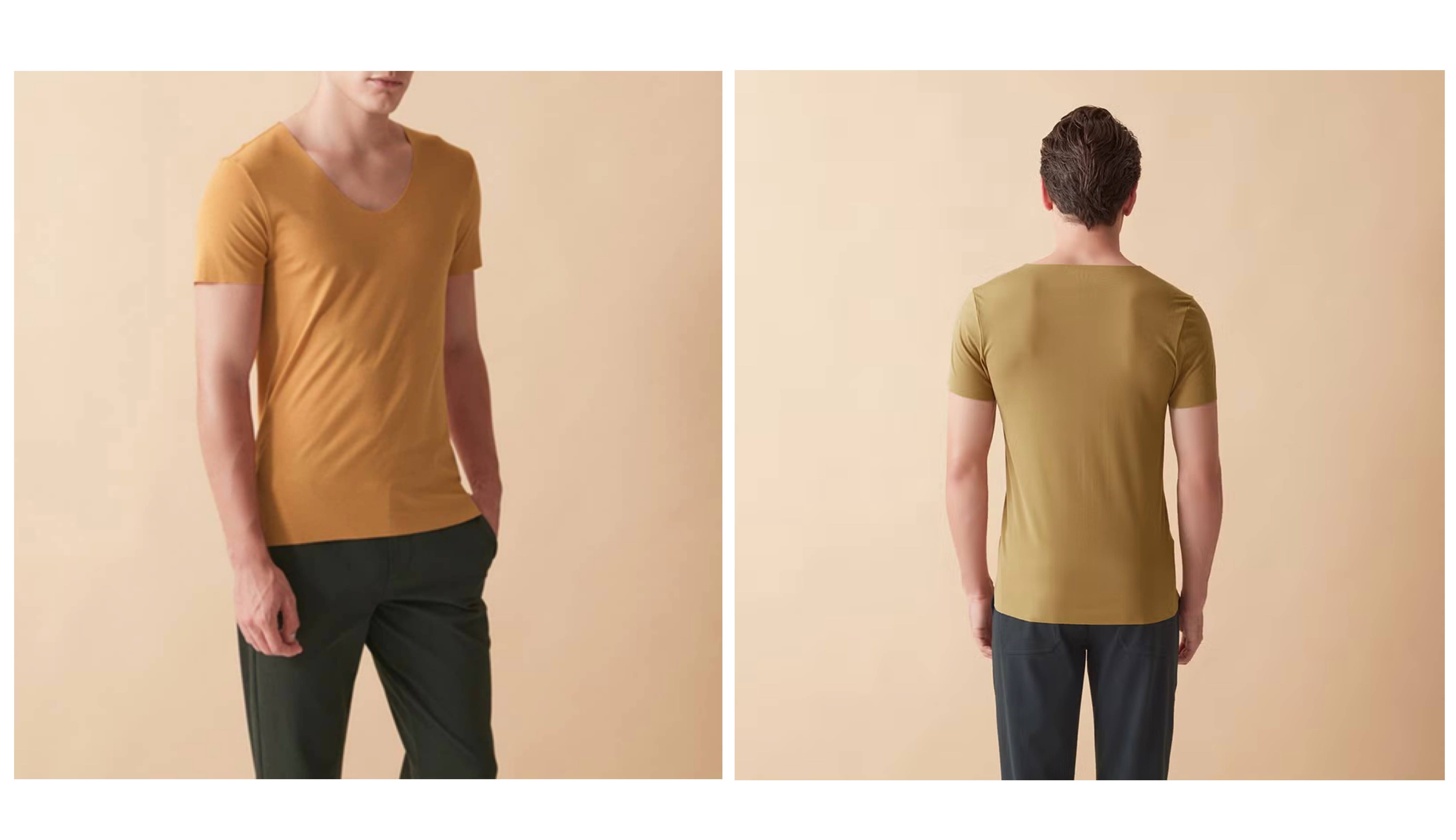 SEEK(シーク)【綿混・きりっぱなし】ＵネックＴシャツ<EE3315A>