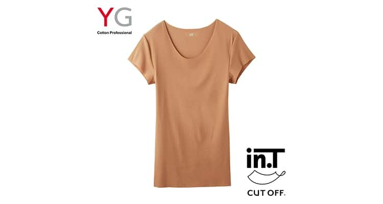 【Ｔシャツ専用インナー】inT.(インティー)汗取りパッド付Ｔシャツ　YV2613P