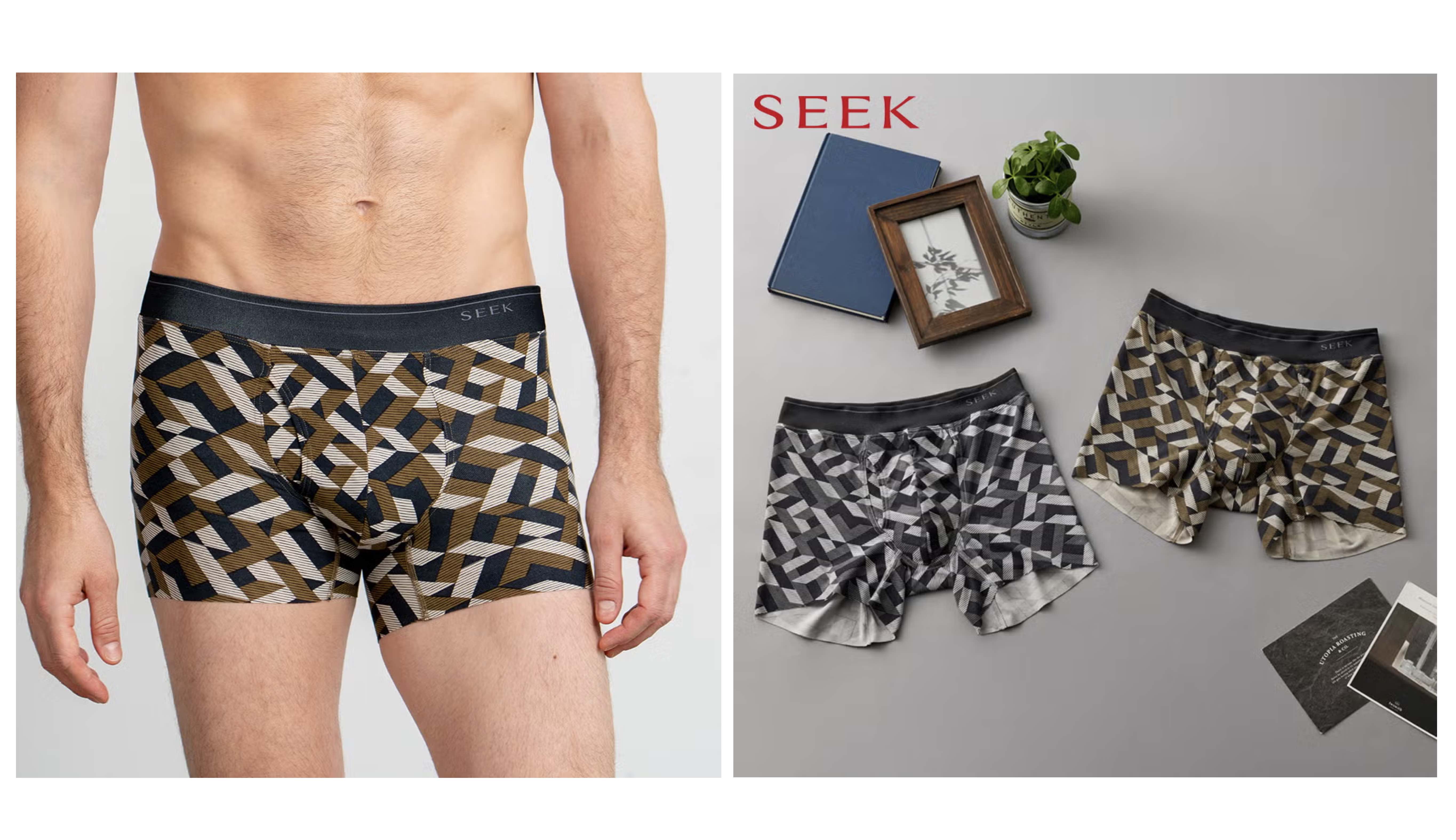 【SEEK(シーク)】【裾きりっぱなし】ボクサーパンツ(前あき)<EEC680C-00087>