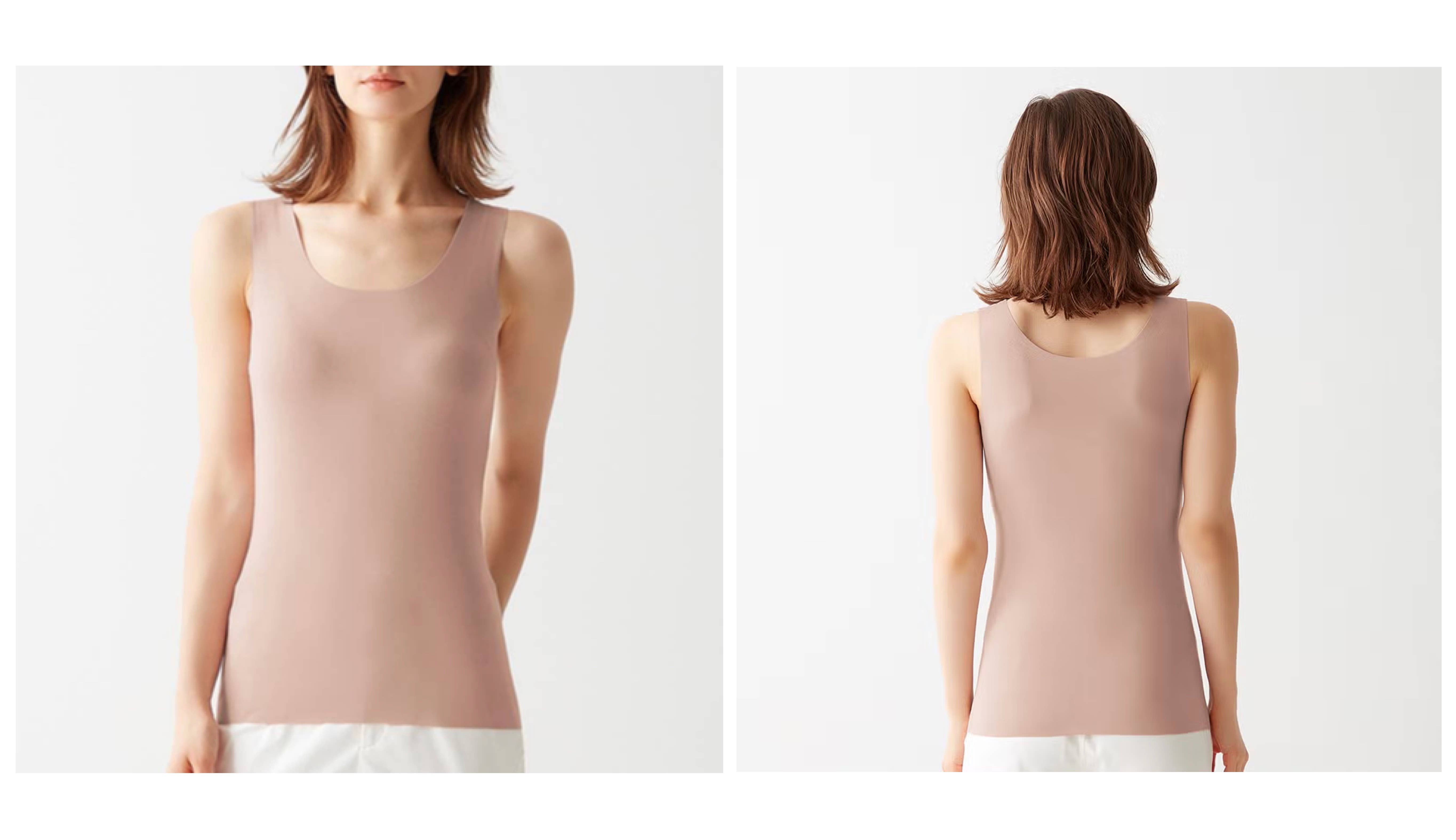 KIREILABO（キレイラボ）【Fitte】ブラタンクトップ(ラウンドネック)<KB3158K>