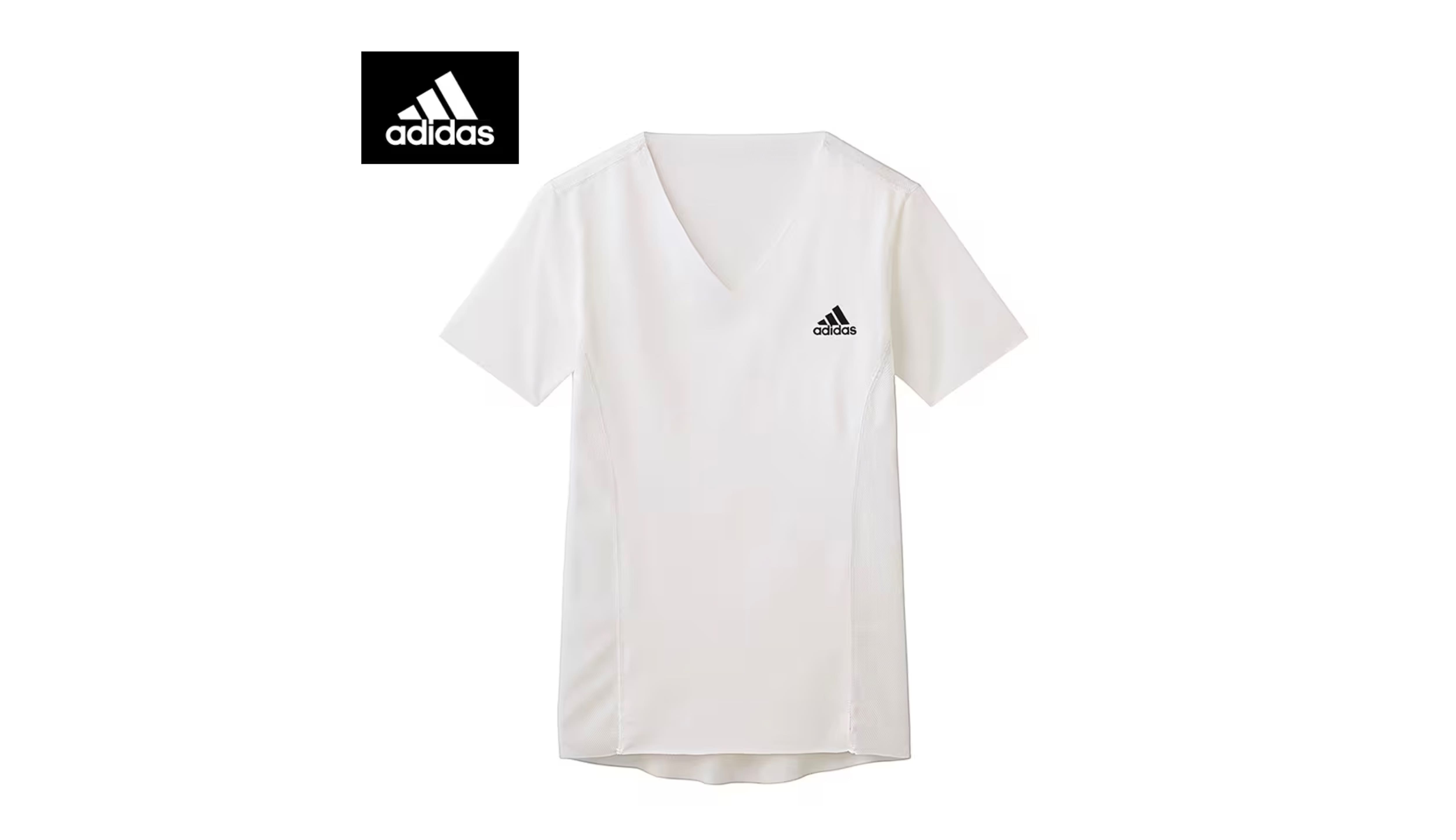 adidas(アディダス）【360°高伸縮】ＶネックＴシャツ<APK115A>