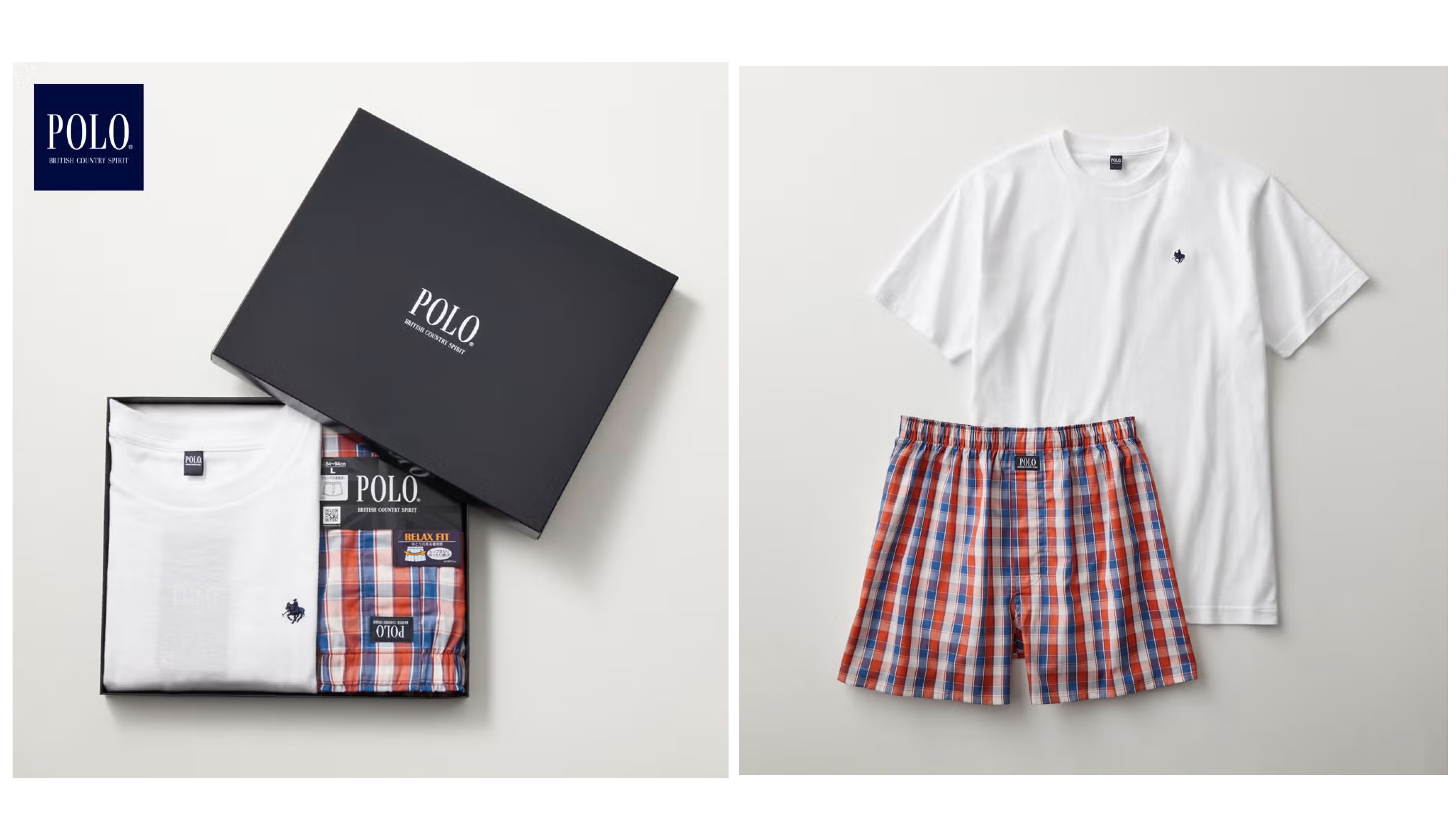 POLO BCS(ポロ・ビーシーエス)【ネット限定ギフト】クルーネックＴシャツ&トランクスセット<PBM01A>