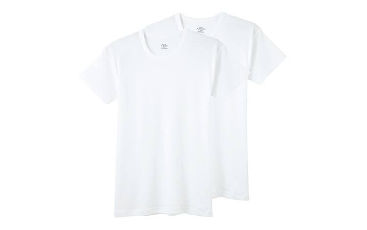 umbro（アンブロ）クルーネックTシャツ（2枚組）（子ども130～170cm)〈UB1665F〉