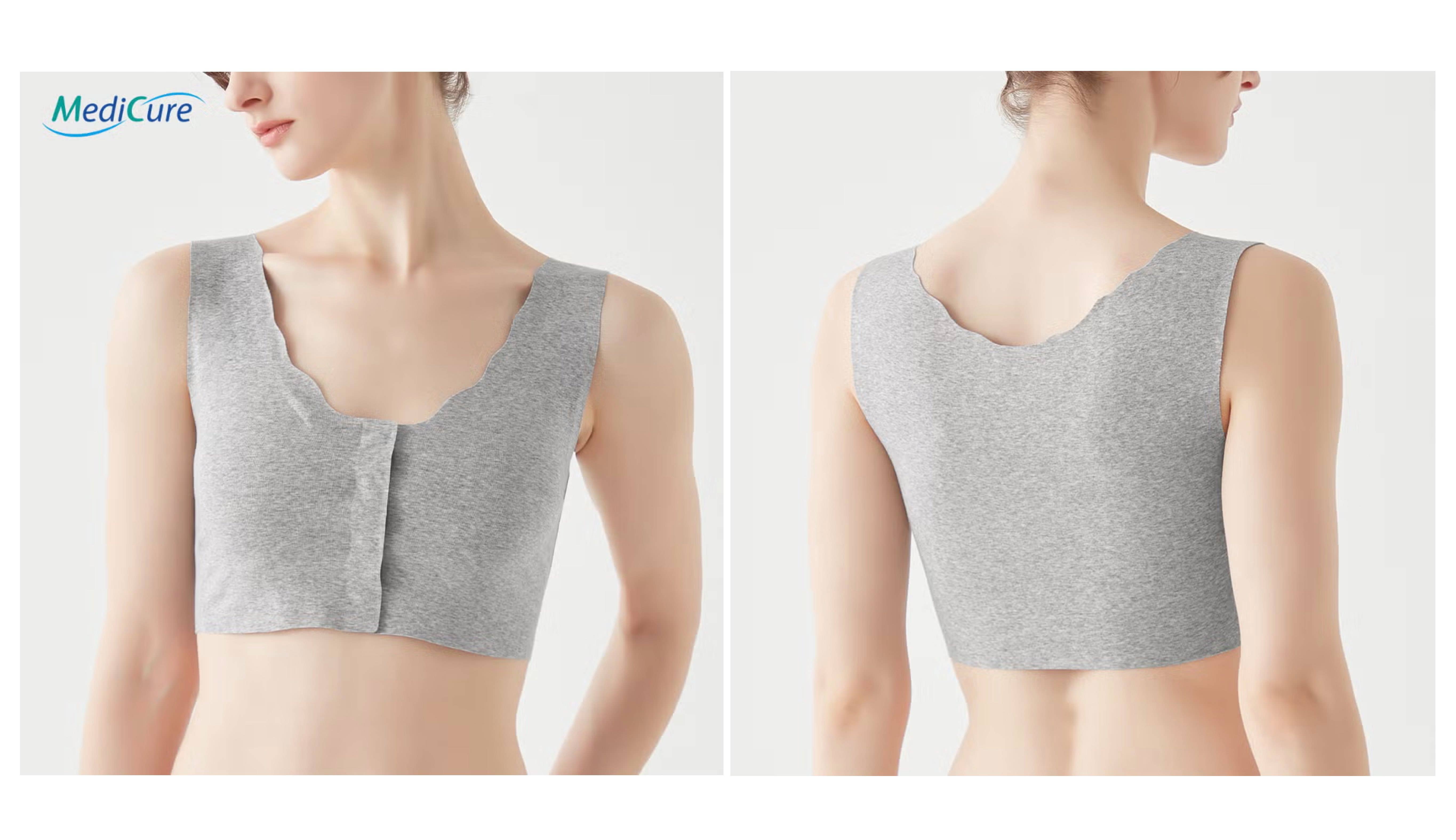 MediCure(メディキュア)【綿混タイプ/縫い目ゼロ】前開きハーフトップ〈NP1155〉