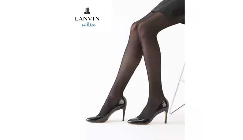 LANVIN en Bleu(ランバンオンブルー)カラータイツ(40デニール)<LE333>