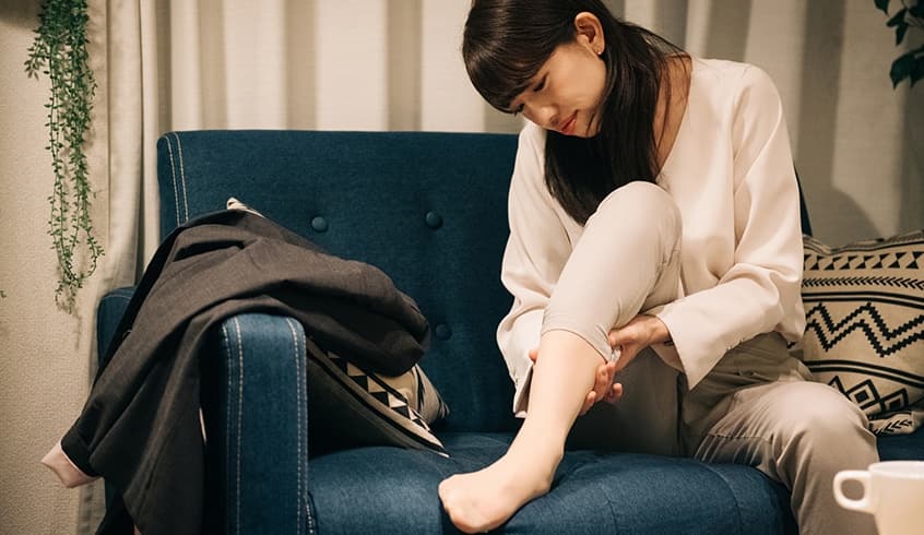 ストッキングがまだらになった!?原因と対策は?