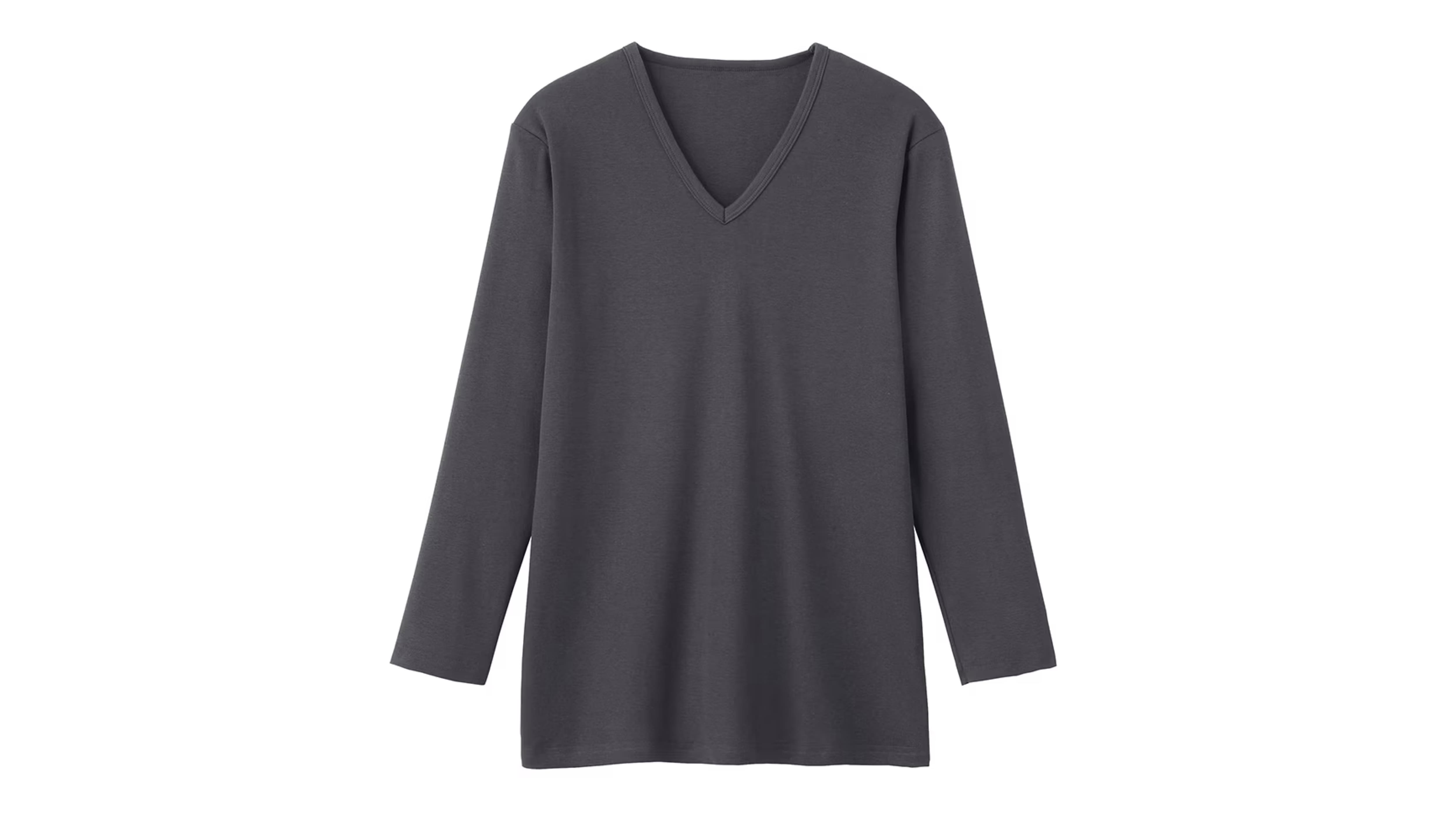 the GUNZE(ザ グンゼ) 【HOT-ON COTTON】Vネックロングスリーブシャツ<CK9609>
