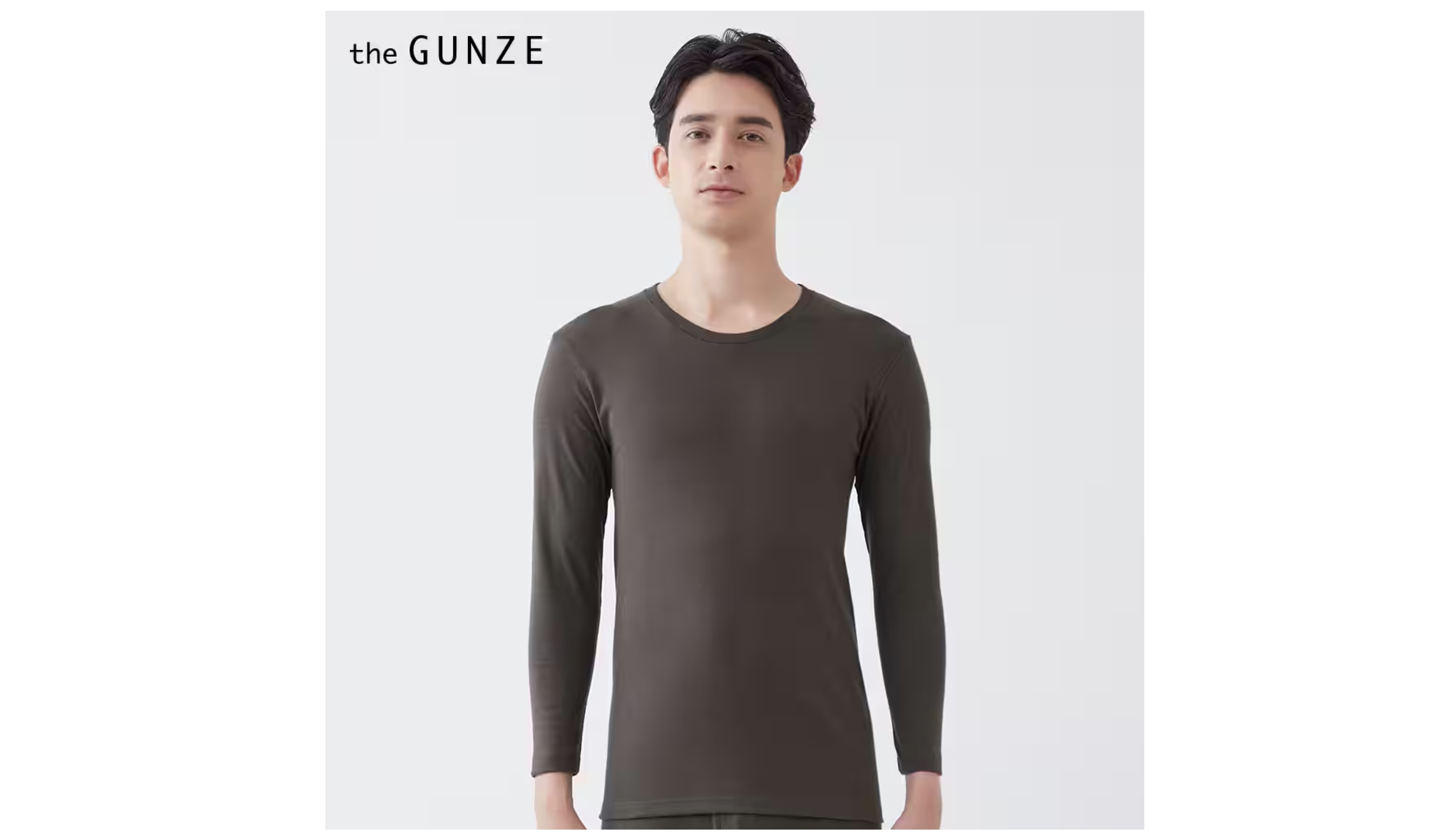 the GUNZE（ザグンゼ）【発熱綿】クルーネックロングスリーブシャツ（丸首）<CK7208>