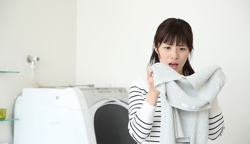衣類が縮むのはなぜ?乾燥機を使うと縮む生地と対処法