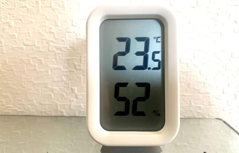 検証時の部屋の温度・湿度