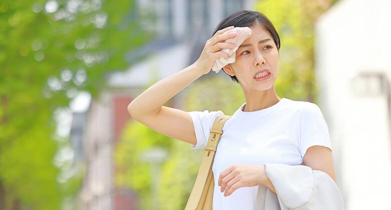 汗をかきやすい部位とは?太ももやお尻に汗をかくのはなぜ?
