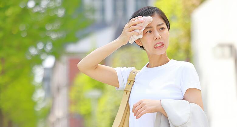 汗をかきやすい部位とは？太ももやお尻に汗をかくのはなぜ？