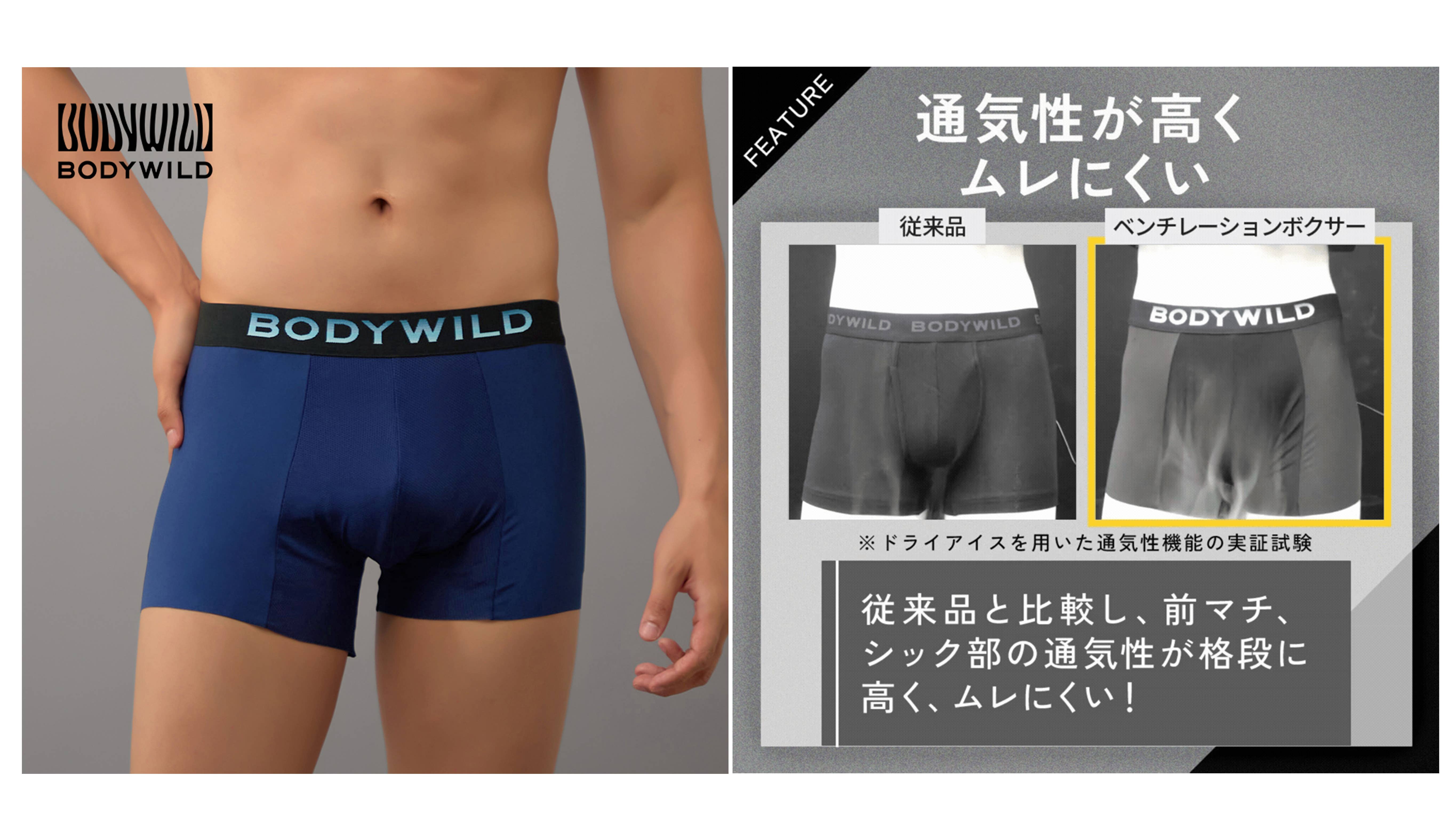 BODYWILD(ボディワイルド)【ベンチレーション】ボクサーパンツ(前とじ)<BWM001A>