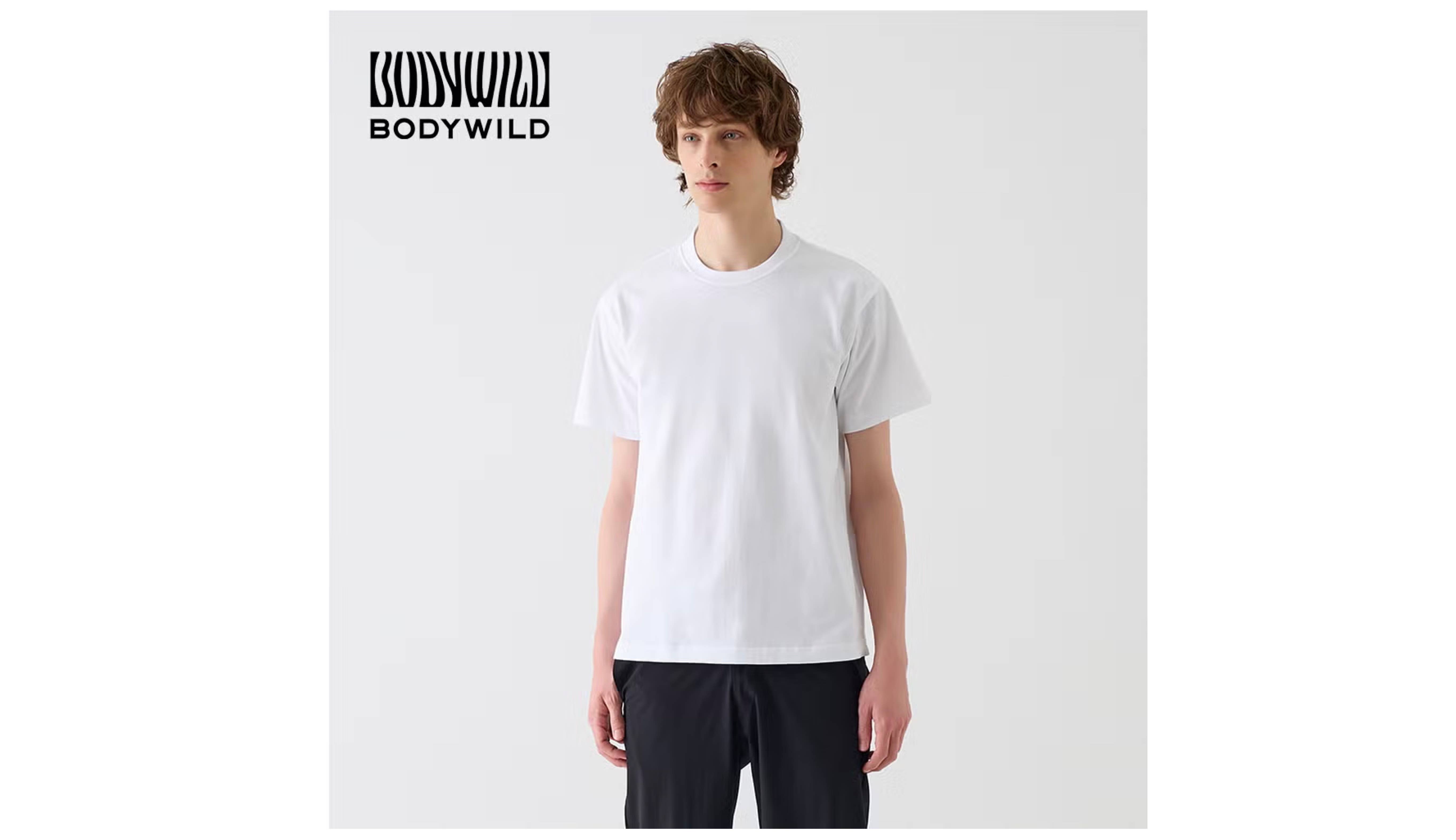 BODY WILD（ボディワイルド）【ジャケット対応】クルーネックTシャツ（丸首）<BW6912Z>