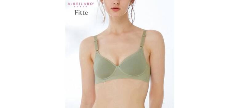 KIREILABO(キレイラボ)【Fitte(フィッテ)肌側綿100%】ノンワイヤーブラジャー <KB4092>