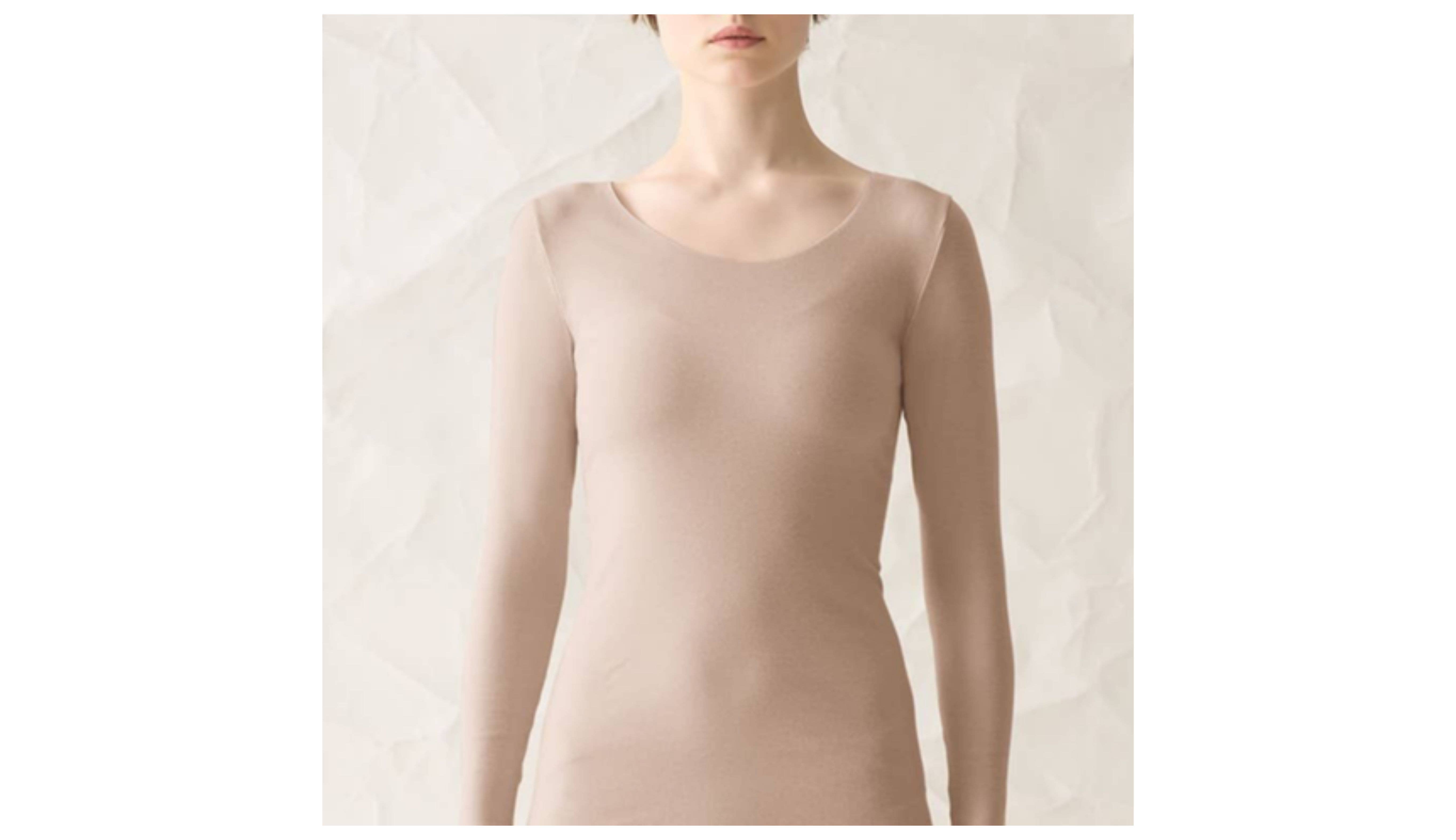 ・éCALME(エカルム)【WOOL CUT OFF】8分袖インナー<TC2646P>