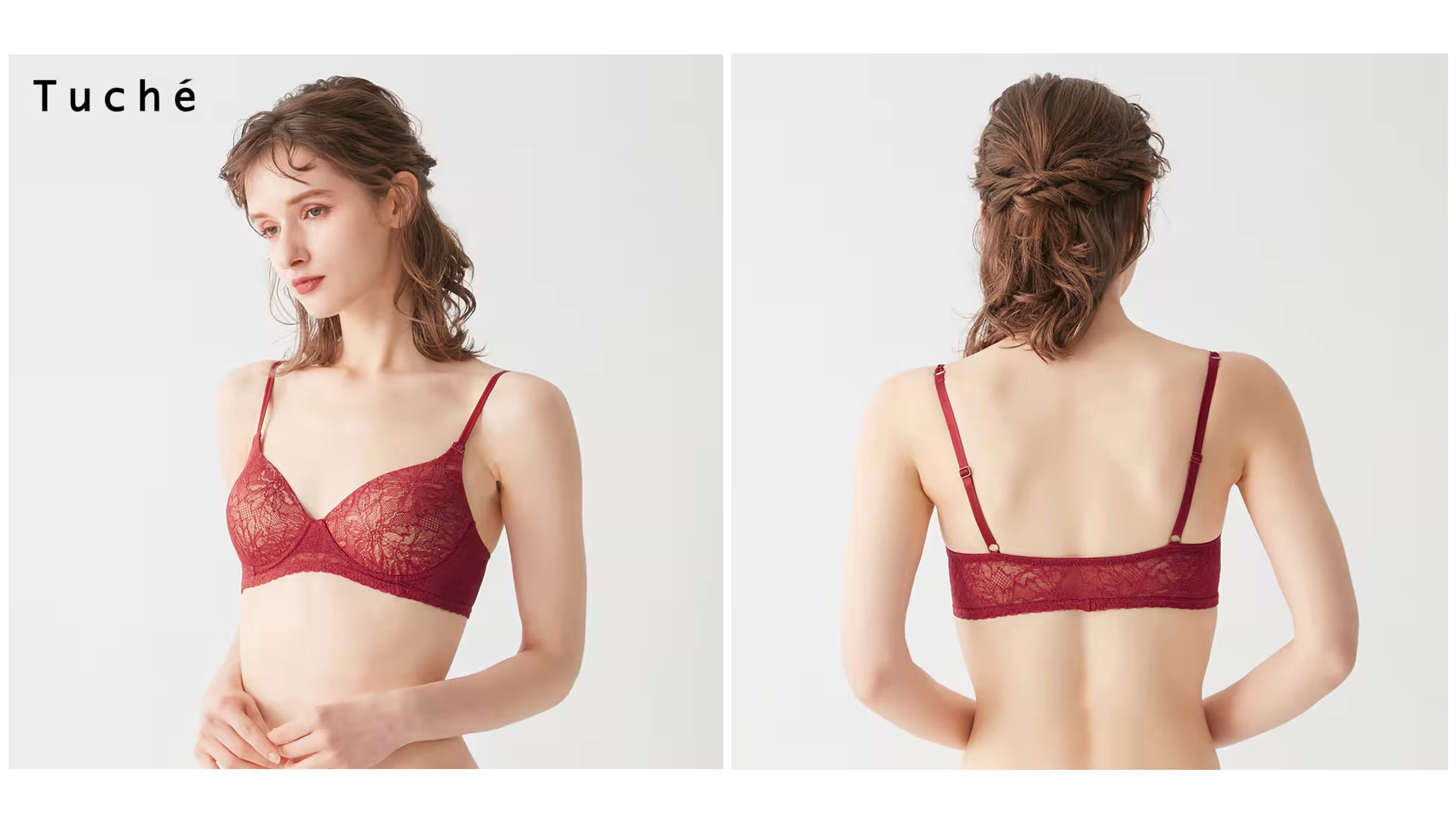 Tuché(トゥシェ)【more more Sheer BRA(ナチュラル感ブラ)】ワイヤレスブラジャー<TC6555>