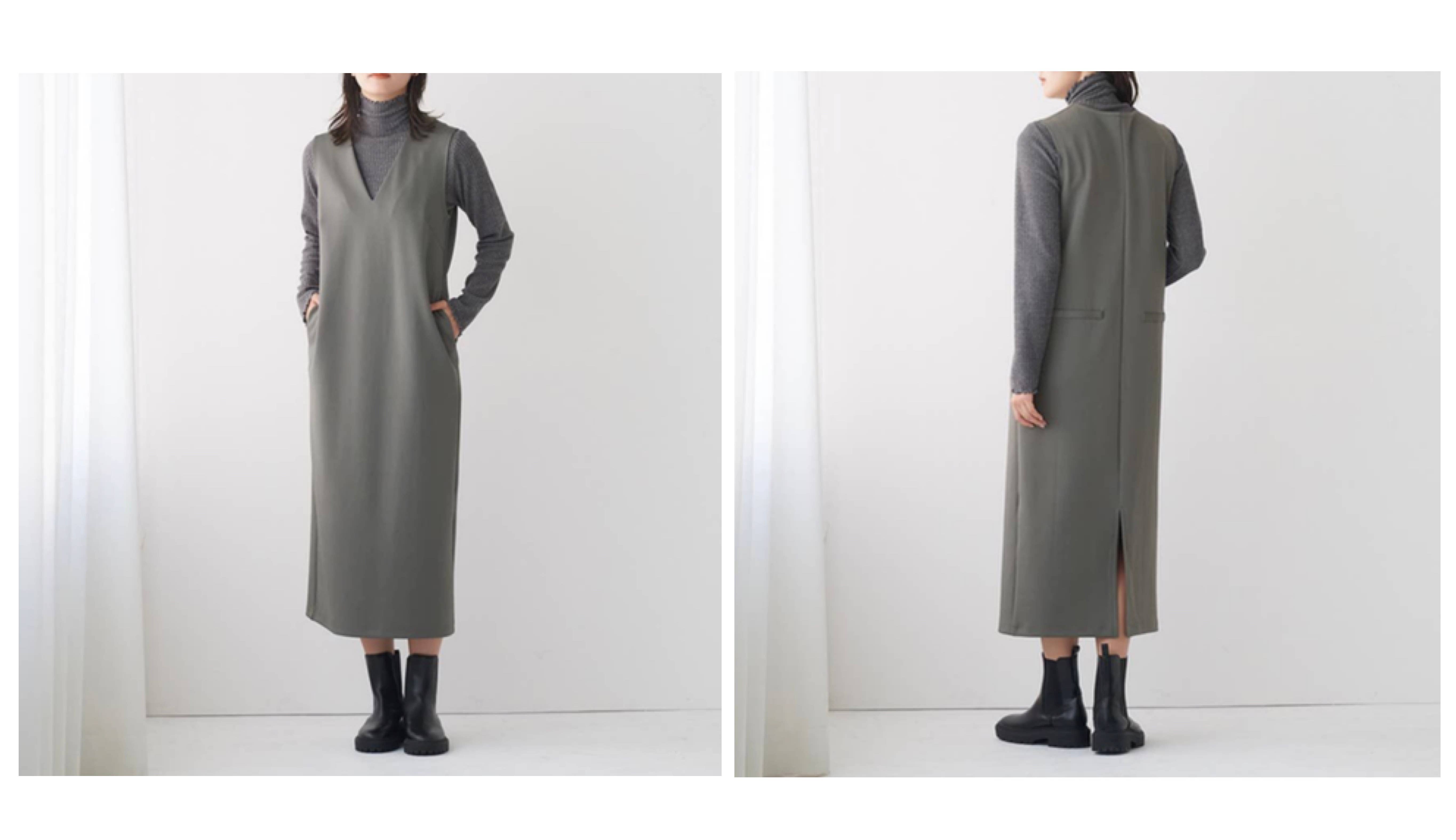 ADVANCE LABEL(アドバンスレーベル)【ワンピース】ダンボールニットワンピース<ALY541>