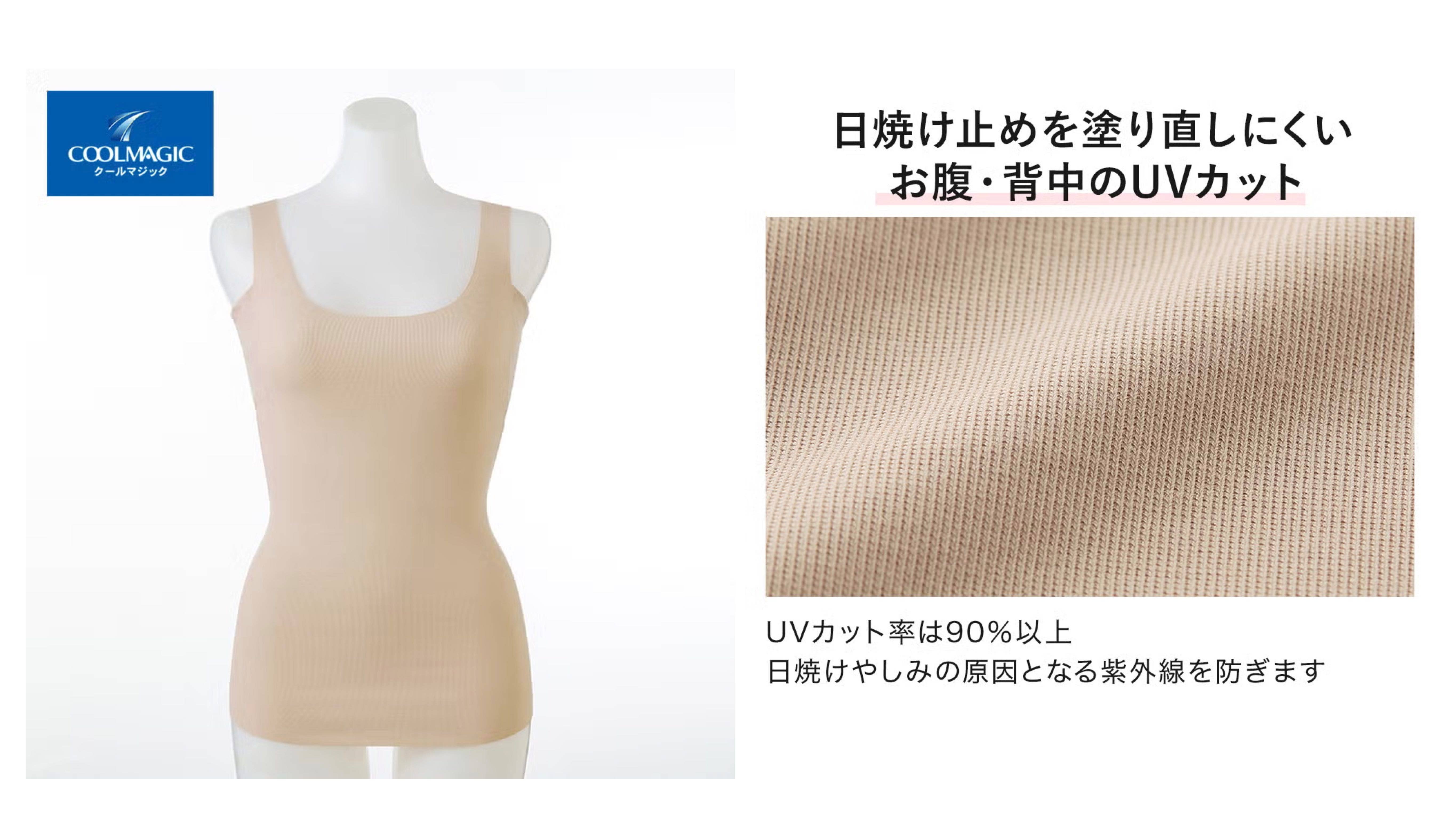 COOLMAGIC(クールマジック)【素肌さらり】 汗取り付きラン型インナー<MC7153Z>