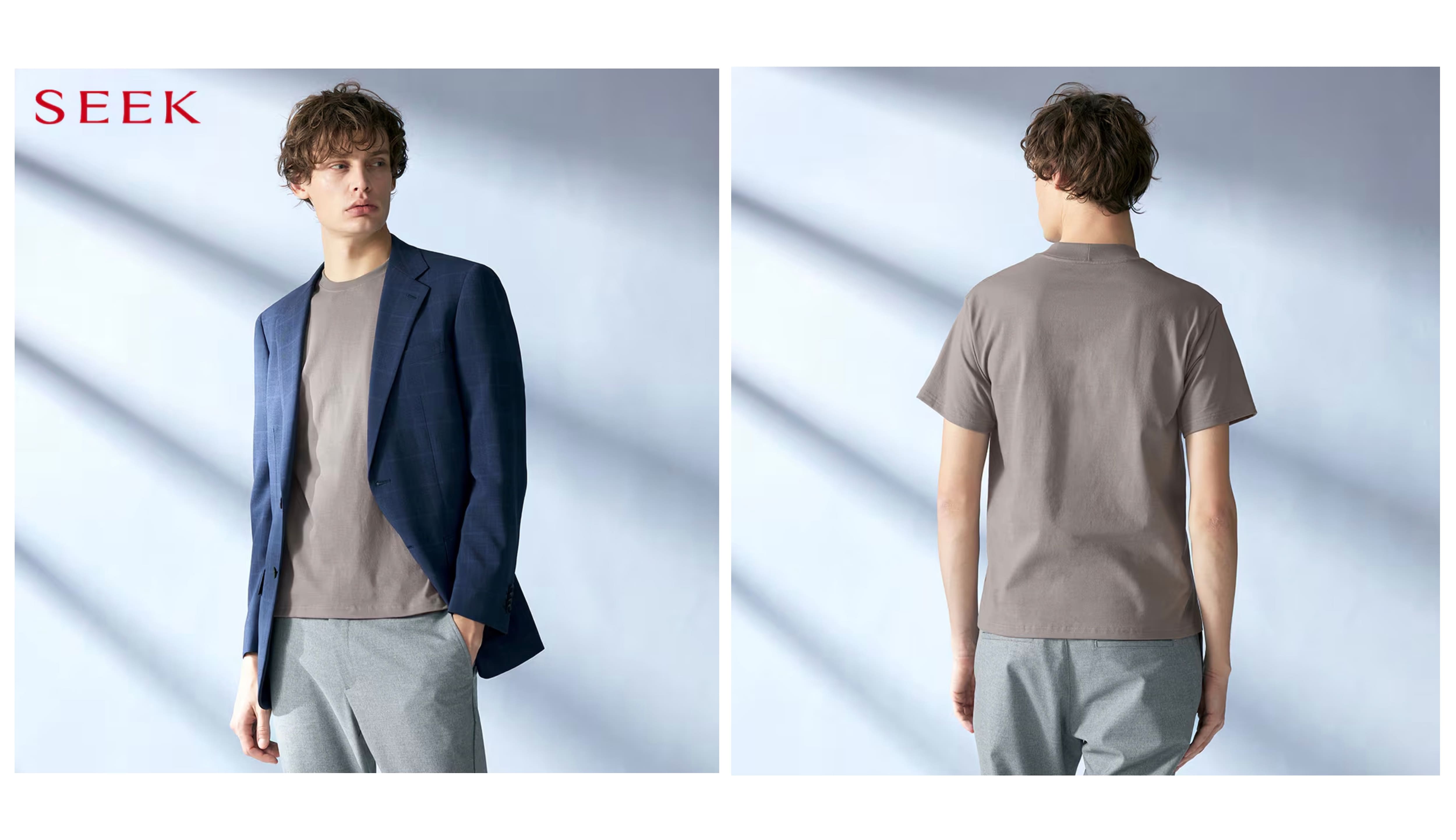 SEEK(シーク)【ジャケット対応】クルーネックTシャツ<EE0013>