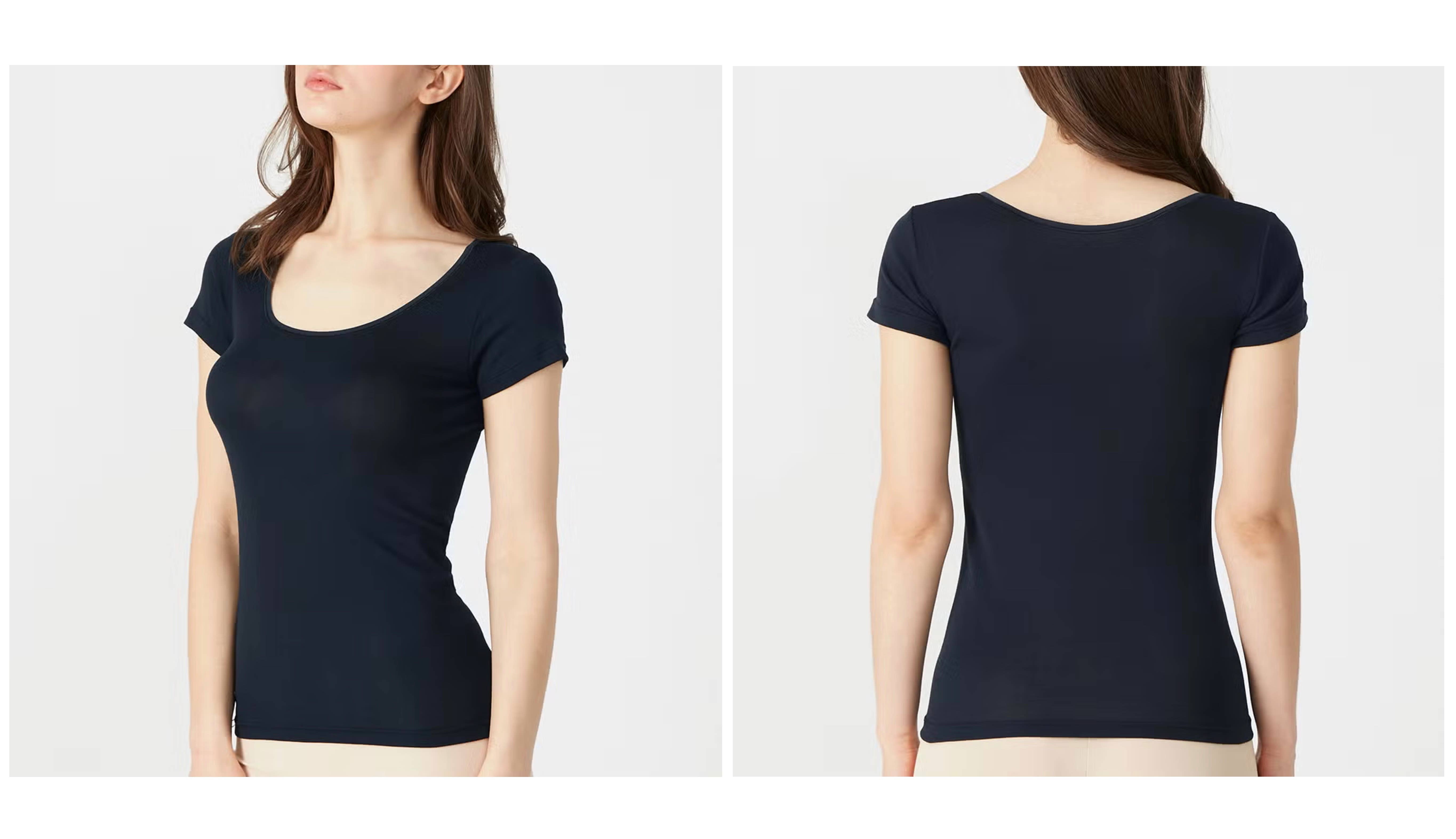 COOLMAGIC(クールマジック)【着る日焼け止め】汗取り付き2分袖インナー<MC6051N>