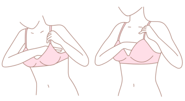 ブラジャーの正しいつけ方2