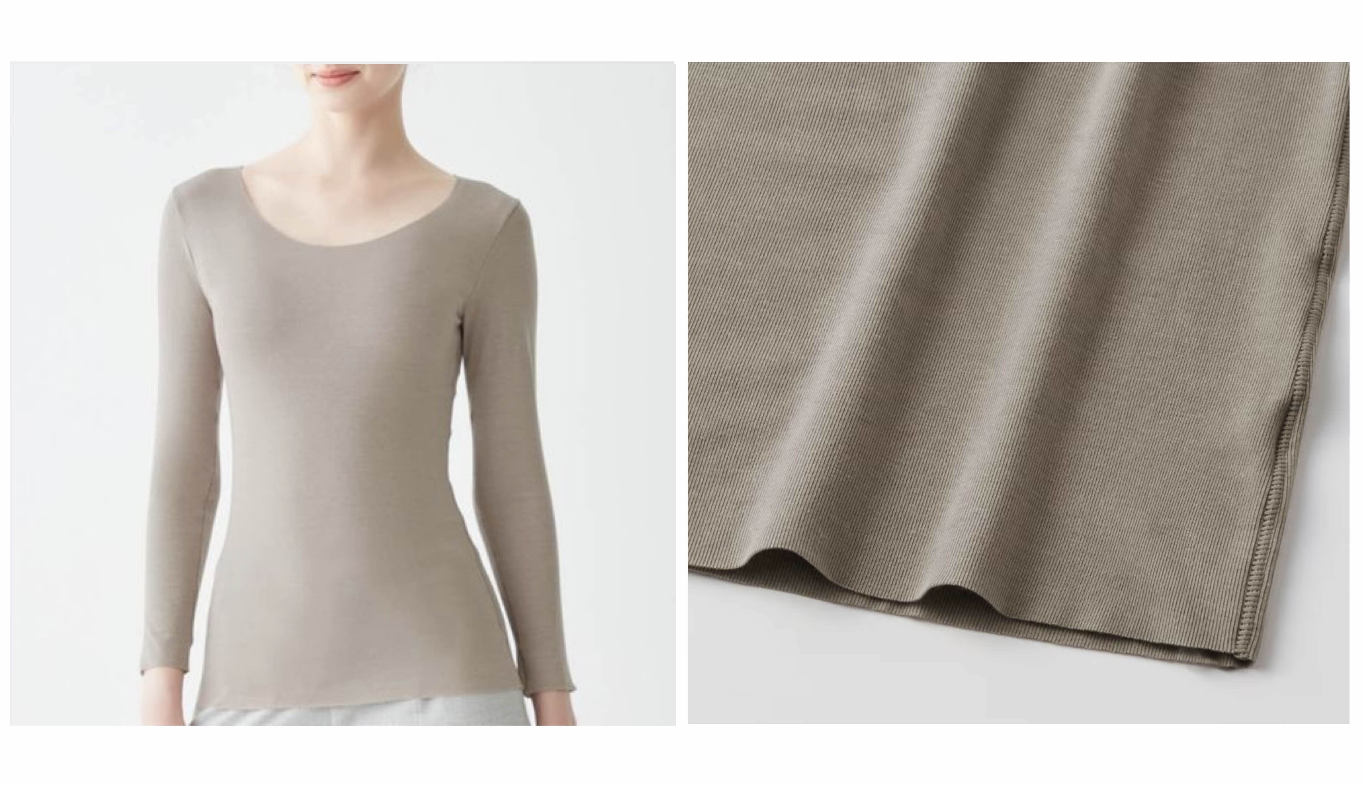 ADVANCE LABEL(アドバンスレーベル)【カットオフ 起毛】8分袖インナー<MA7046>