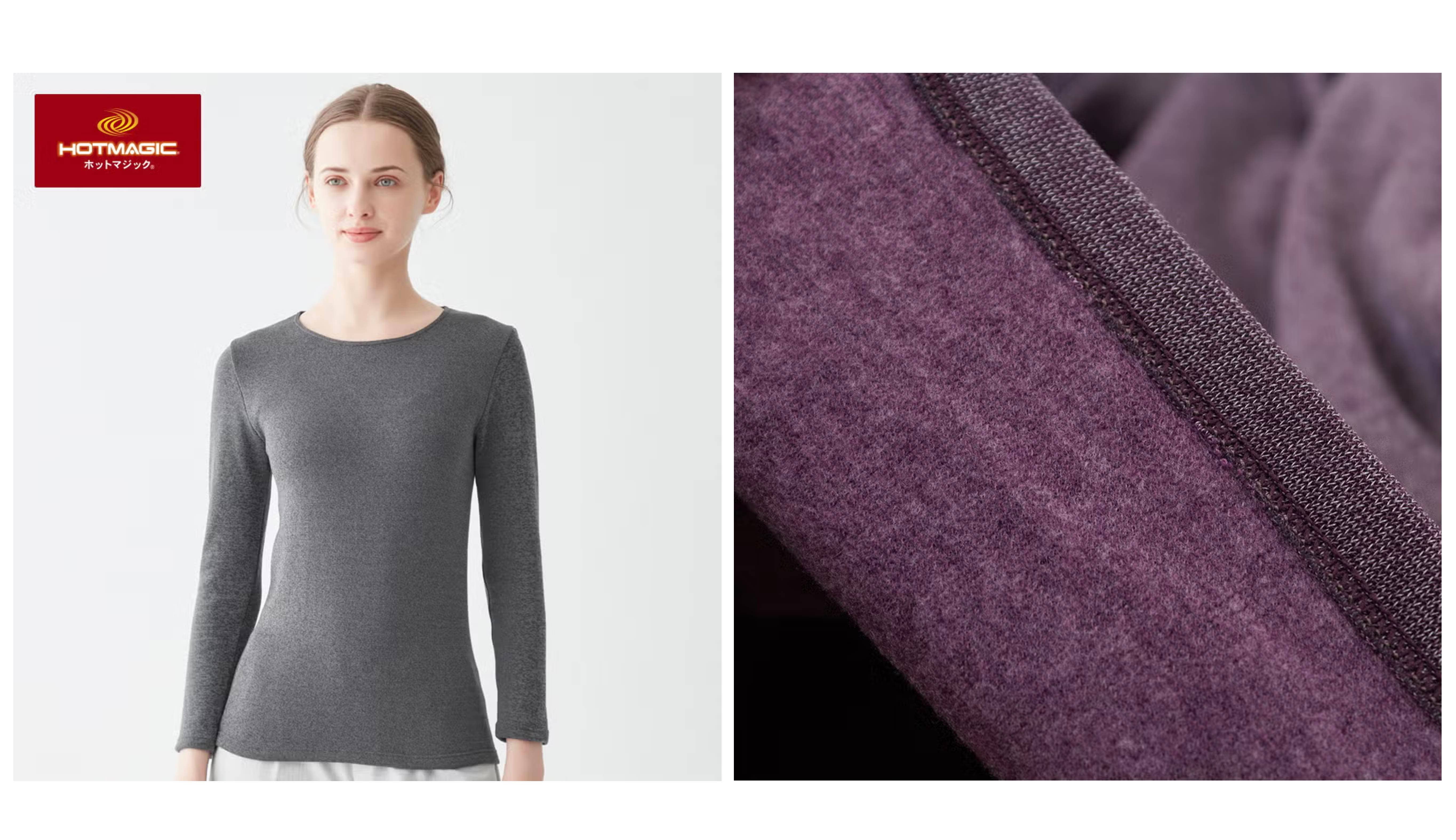 HOTMAGIC(ホットマジック)【寒さ知らず】8分袖インナー<MH5646K>