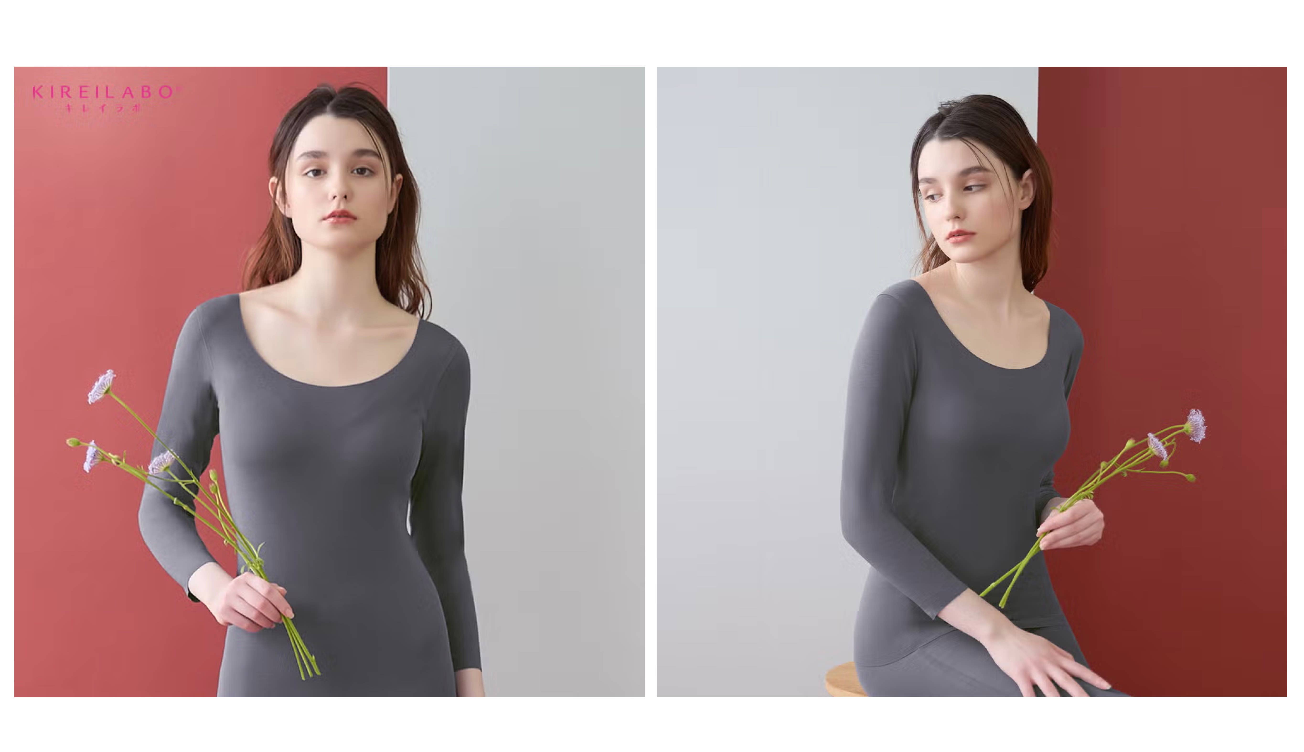 KIREILABO(キレイラボ)【吸湿発熱】8分袖ウォーマー<KL9846N>