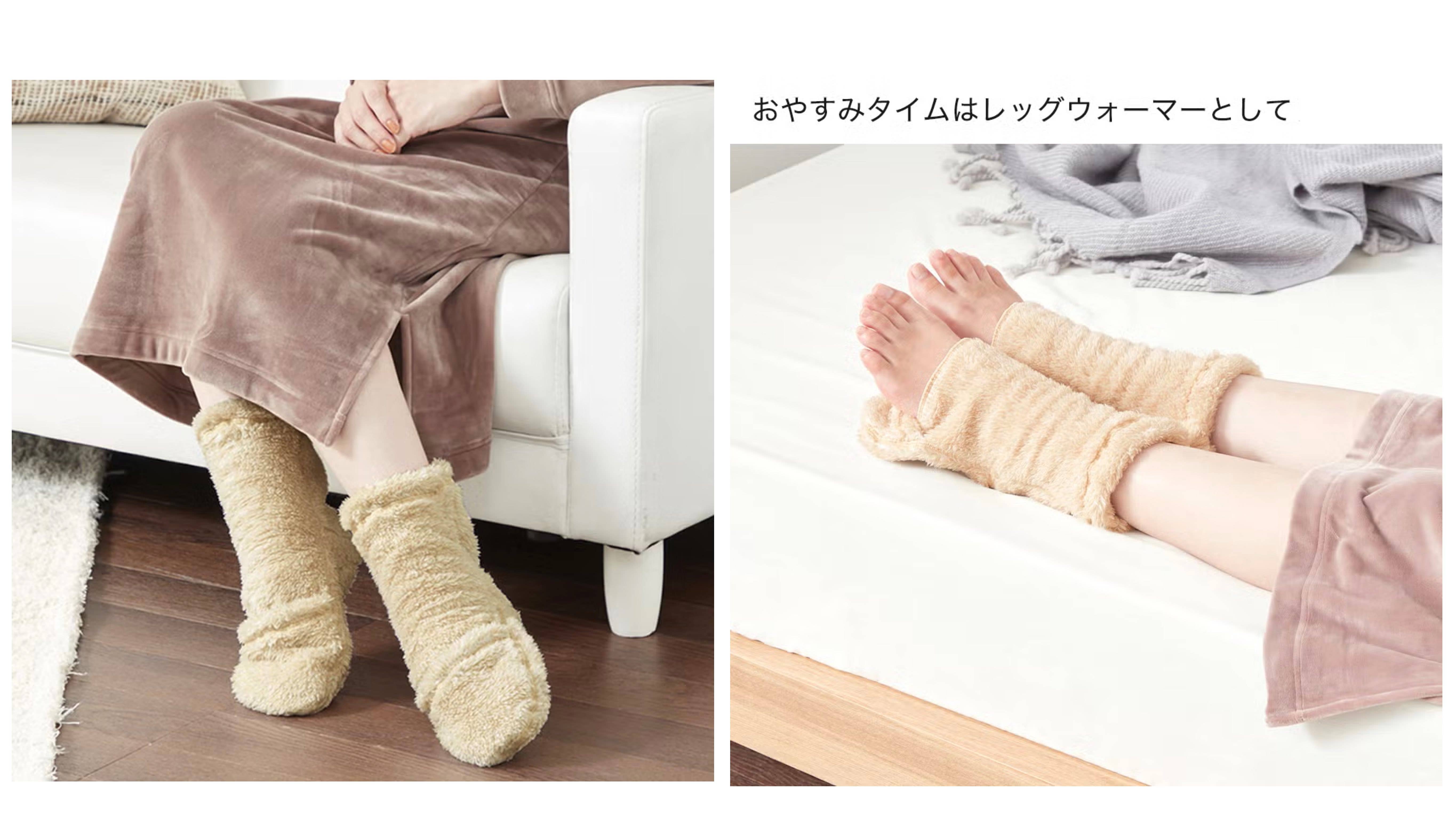 【おやすみ】2wayつま先開閉ソックス<AUQ861>