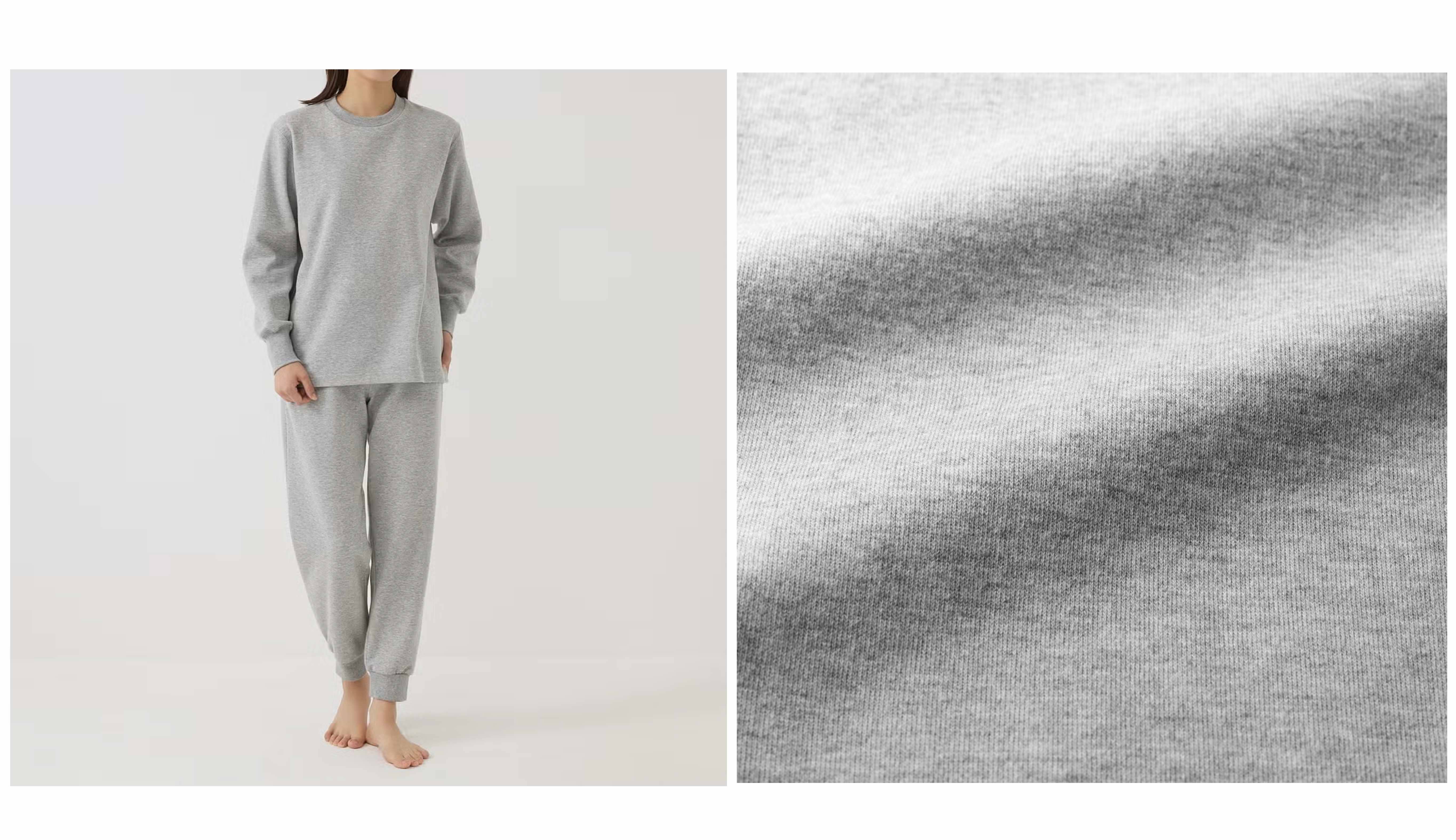 【ファイヤーアセドロン】湿気を熱に変える 重ね布付きルームウェア 長袖長パンツ<TG4574>