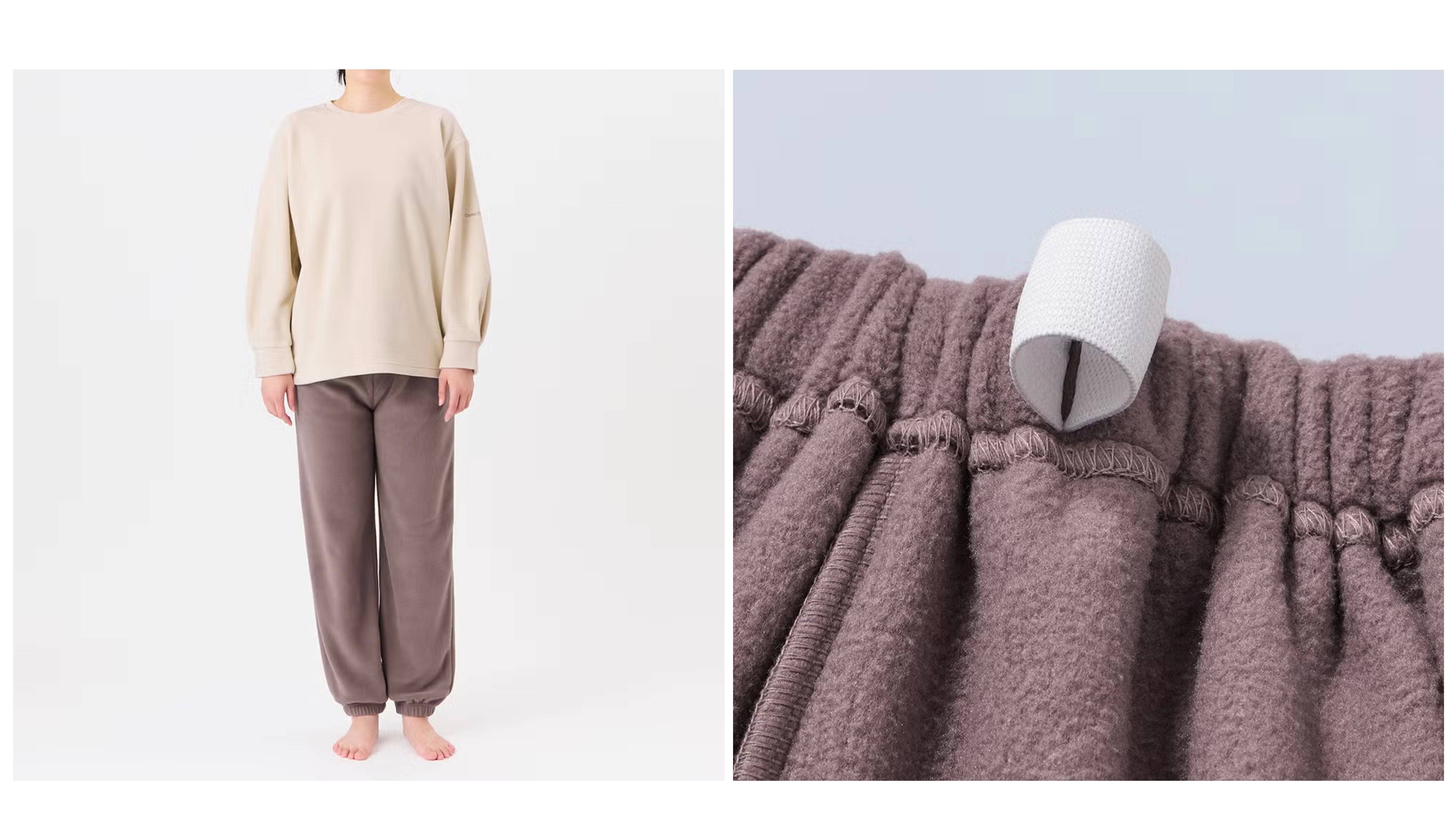 COMME CI COMME CA(コムシコムサ)【裏起毛】フリース 長袖長パンツ ルームウェア<MF6083>
