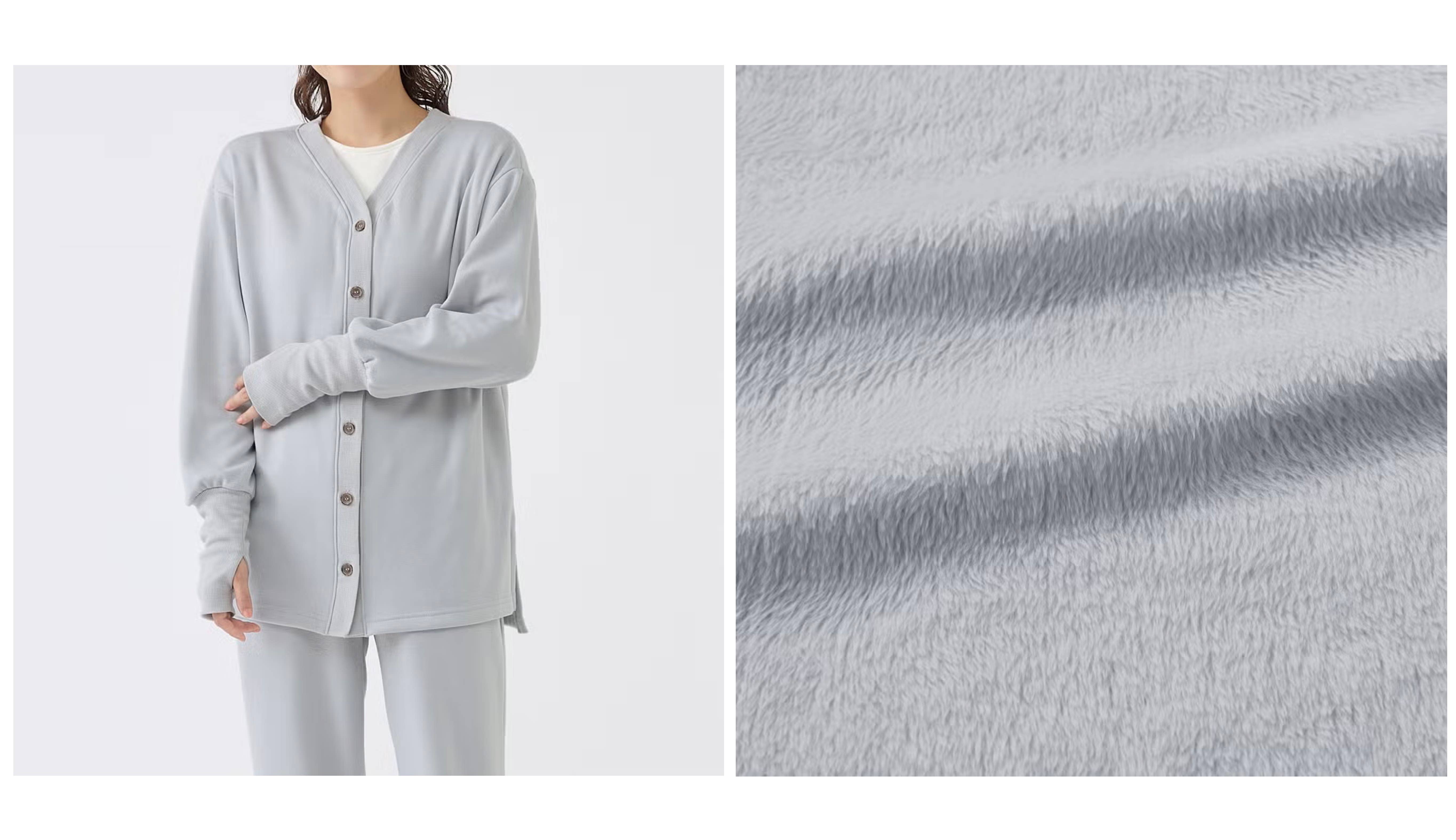 Tuché(トゥシェ)裏ボアフリース ２WAYカーディガン<TC4524>