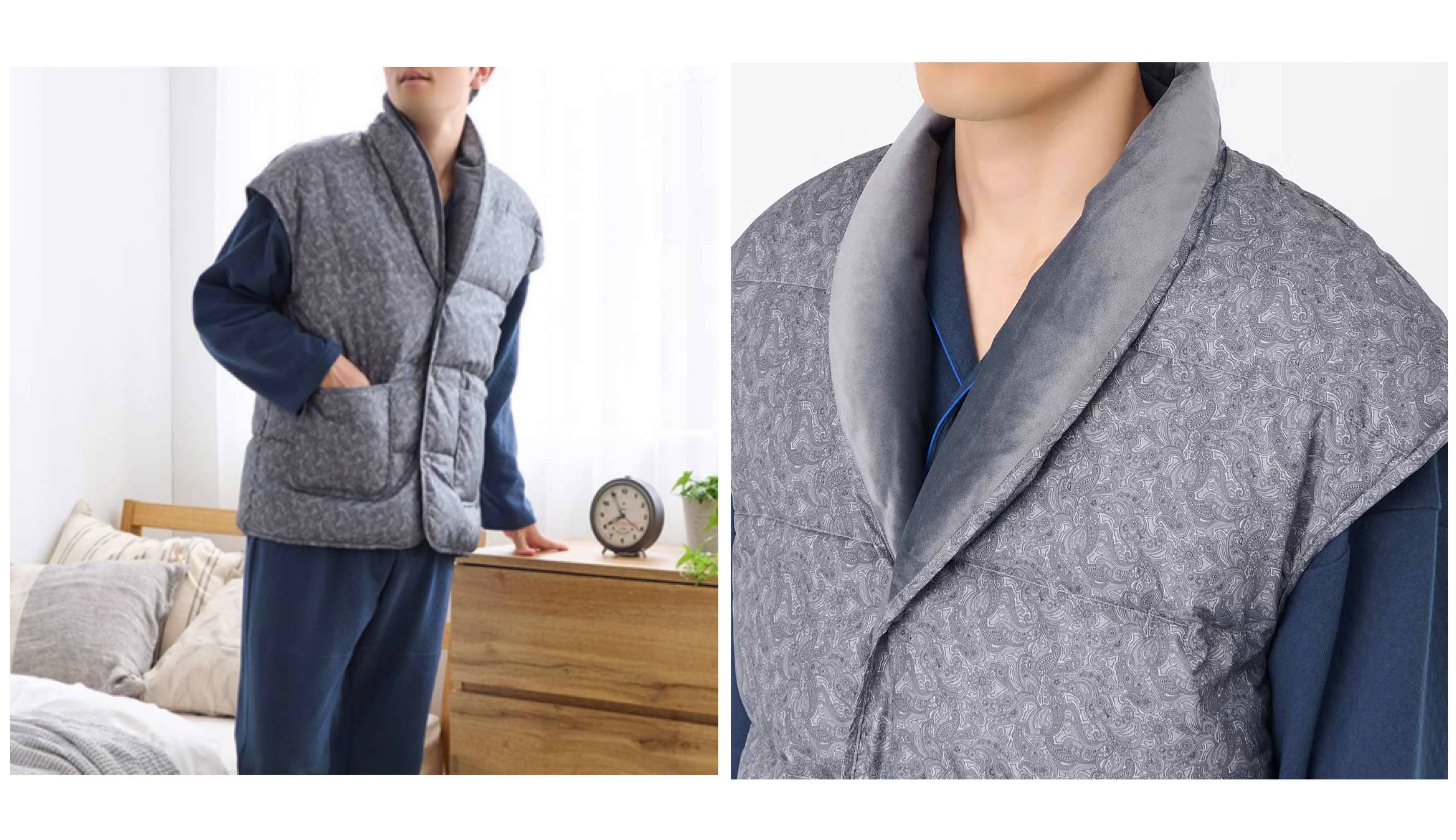 グンゼこだわりパジャマ 【羽織物】羽毛ベスト<SK4475>