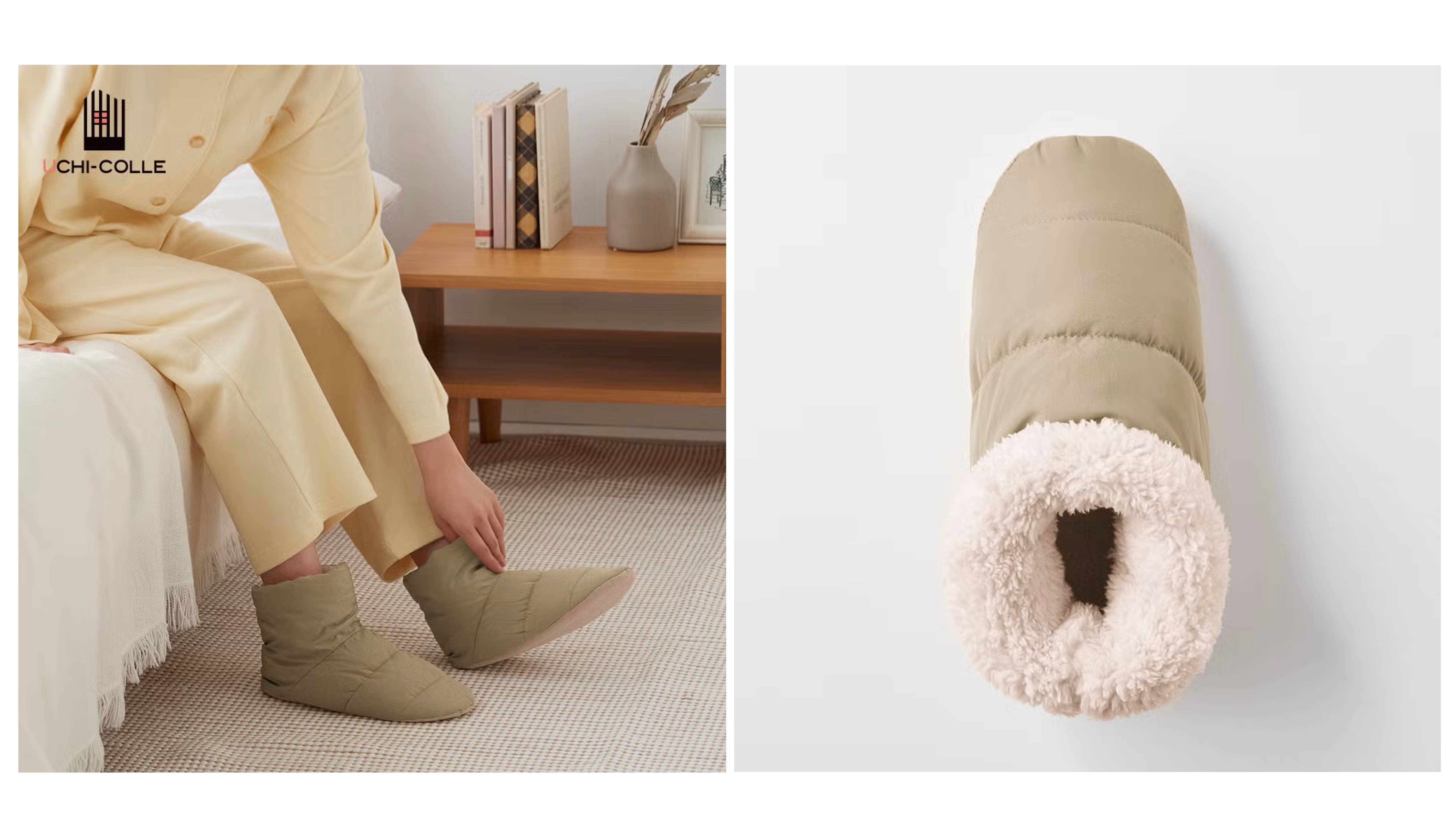 UCHI-COLLE(ウチコレ)【バウンドヒーター】ルームシューズ ブーツタイプ<AUY501>
