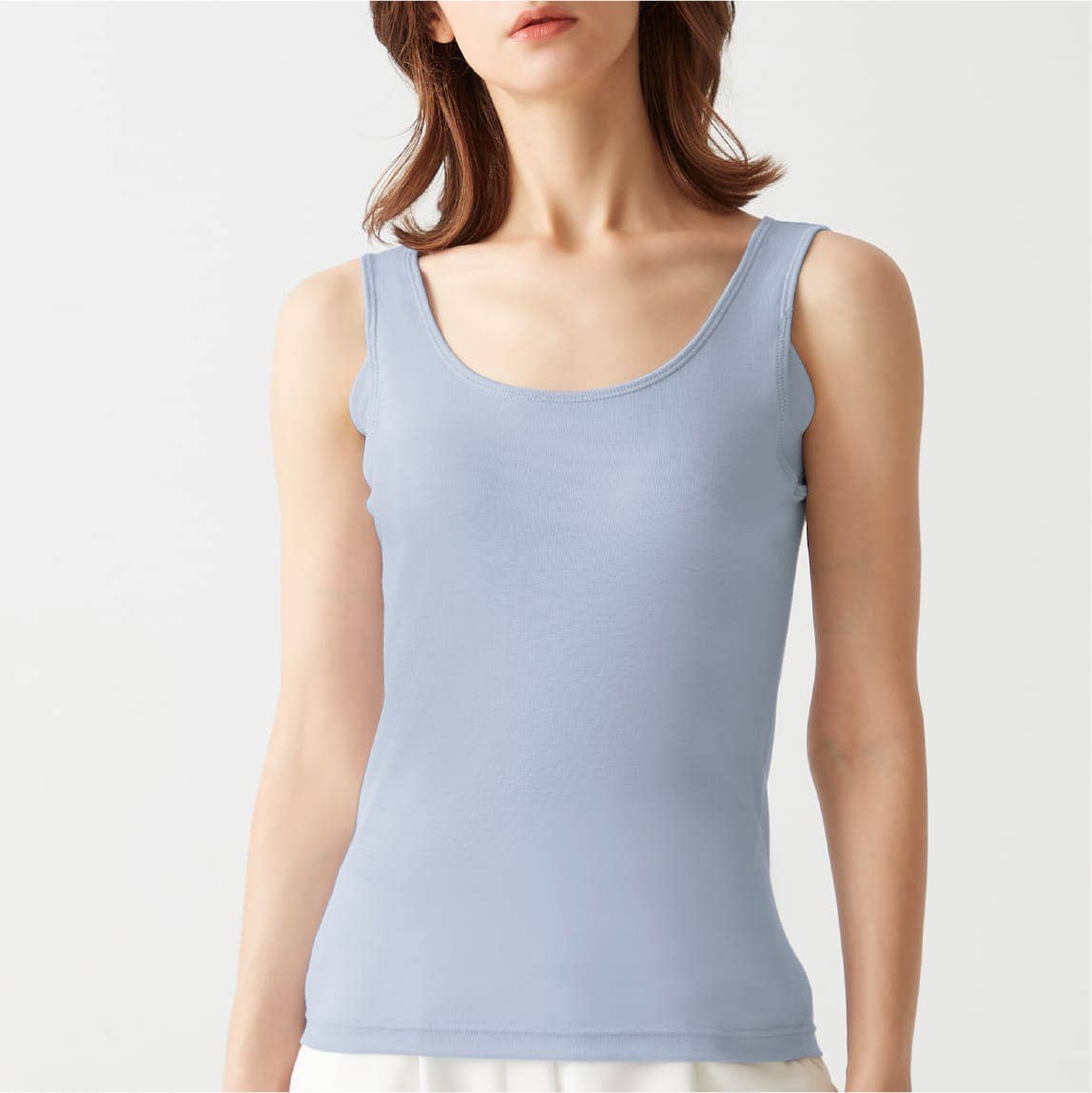 汗取り付ブラタンクトップ