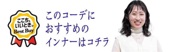 Recommended innerwear for this outfit is