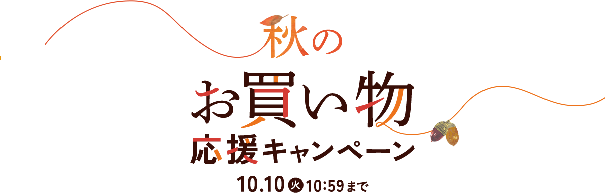 秋のお買い物応援キャンペーン