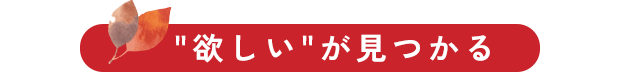 欲しいが見つかる