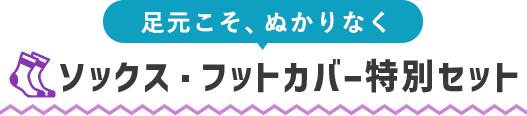 ソックス・フットカバー特別セット